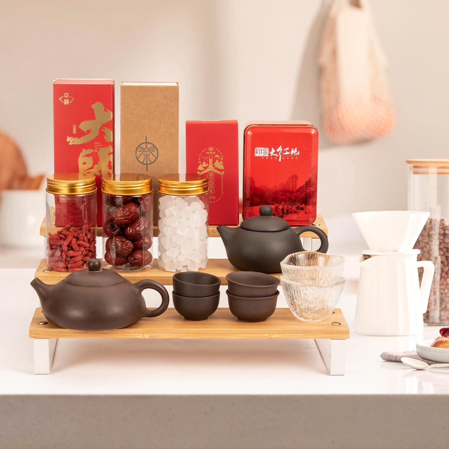 Organizador de Especias de 3 Niveles ASTOTSELL - Bambú