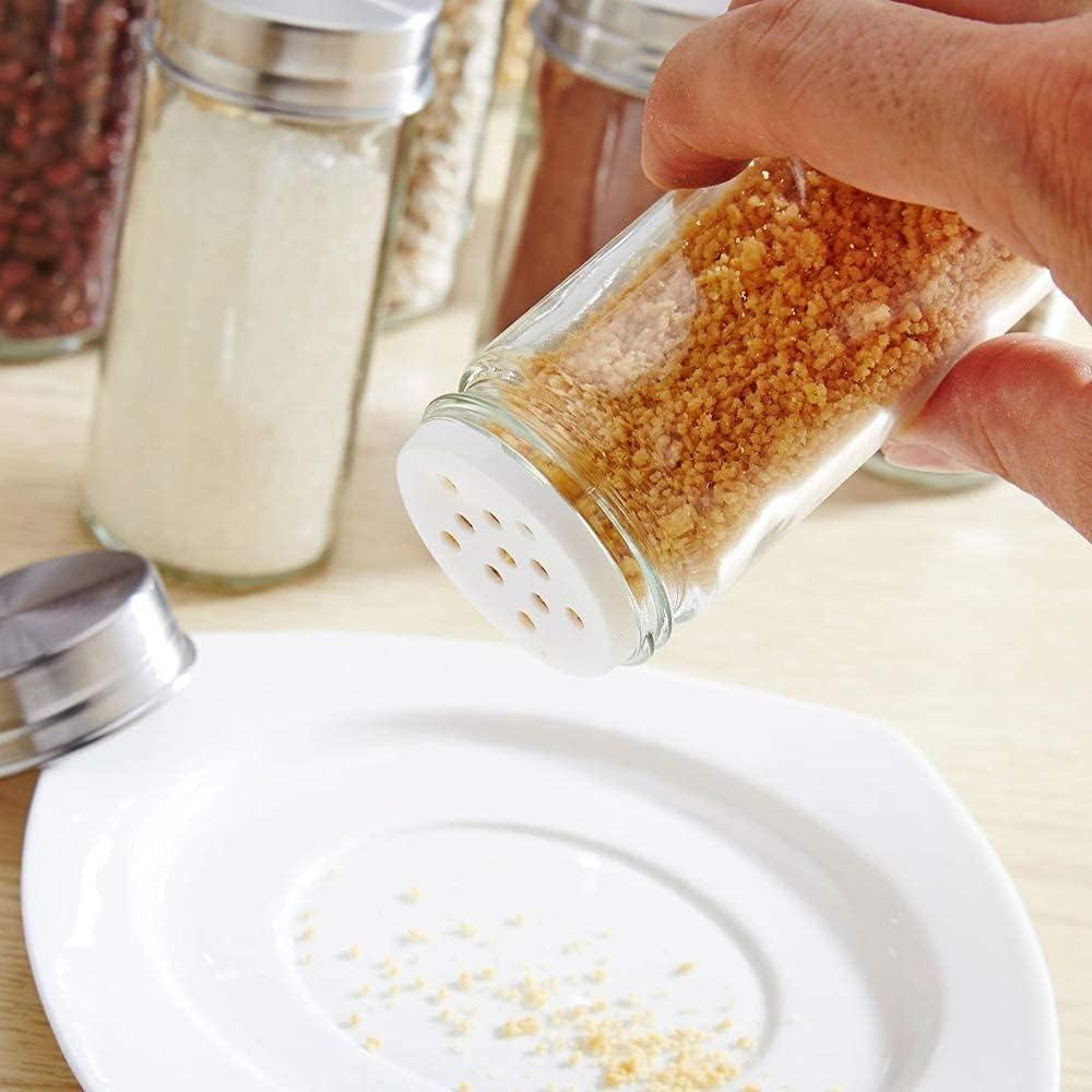 Organizador de Especias TINMIX Torre 12 Tarros Vidrio Acero Inoxidable