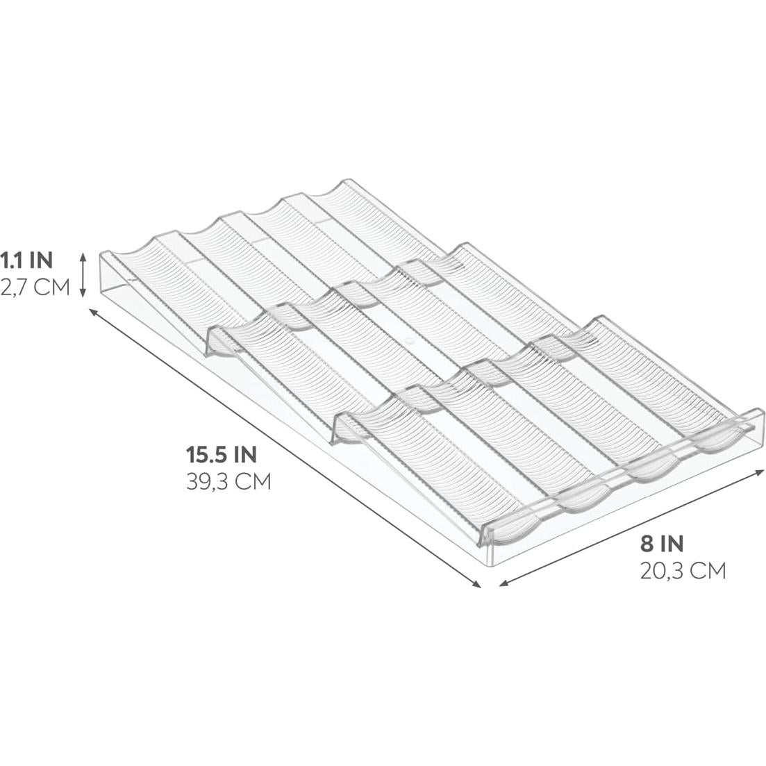 Estante Organizador de Especias iDesign 20,4x39,5cm Transparente
