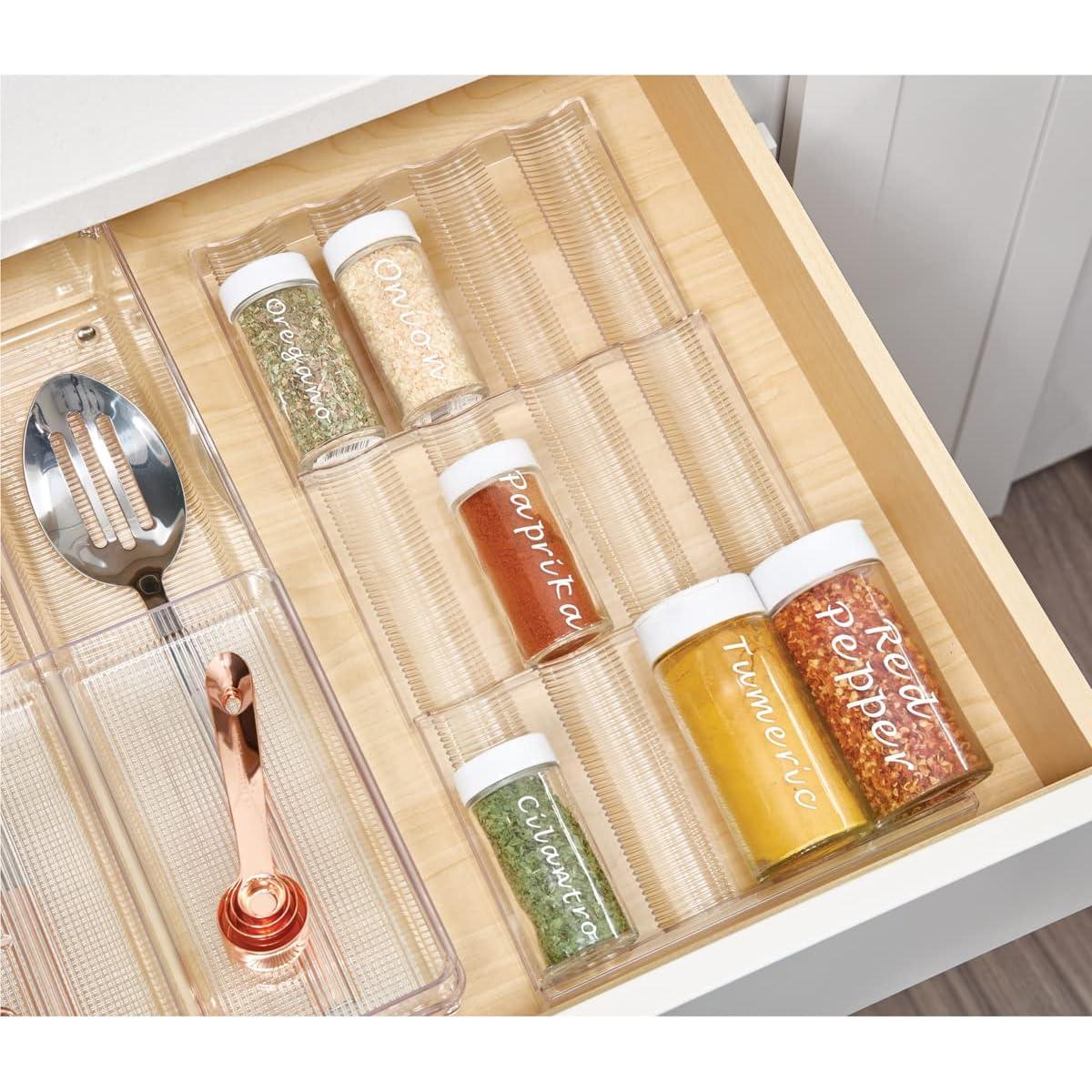 Estante Organizador de Especias iDesign 20,4x39,5cm Transparente