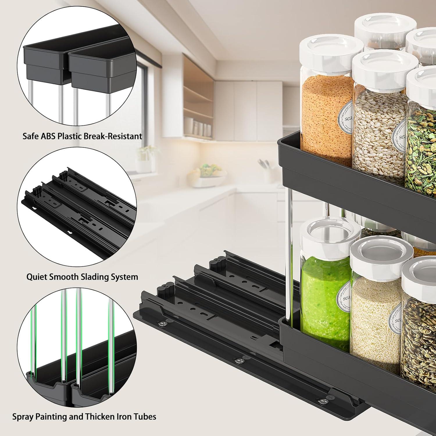 Organizador de Especias Extraíble CANTAMI 2 Paquetes 5.3x10.7x10 cm