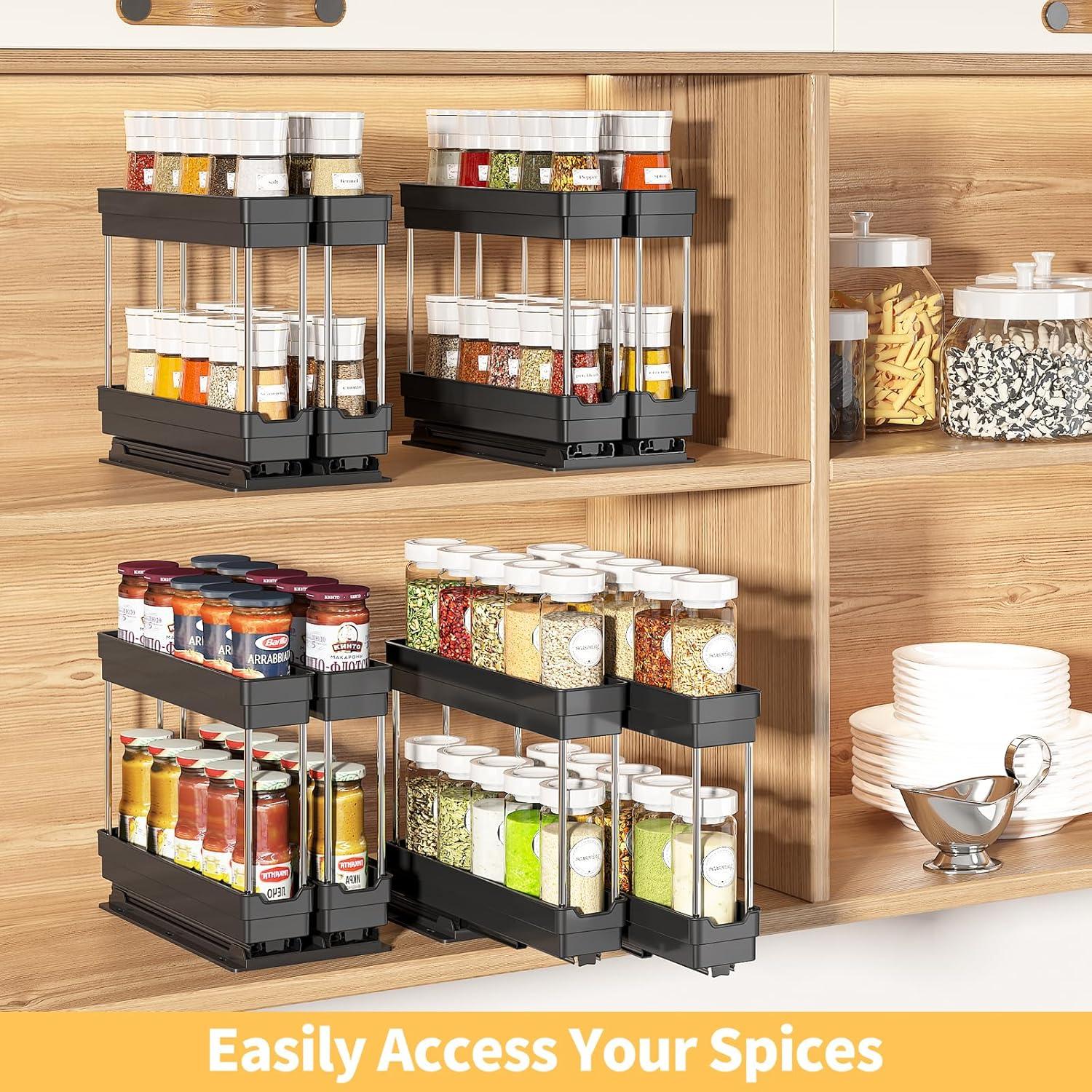 Organizador de Especias Extraíble CANTAMI 2 Paquetes 5.3x10.7x10 cm