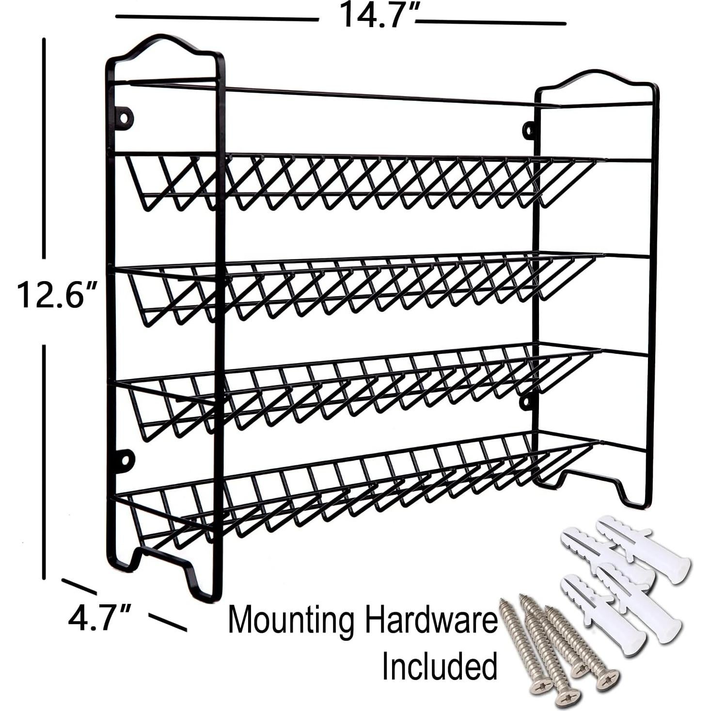 Organizador de Especias SWOMMOLY 32 Frascos Vidrio 386 Etiquetas
