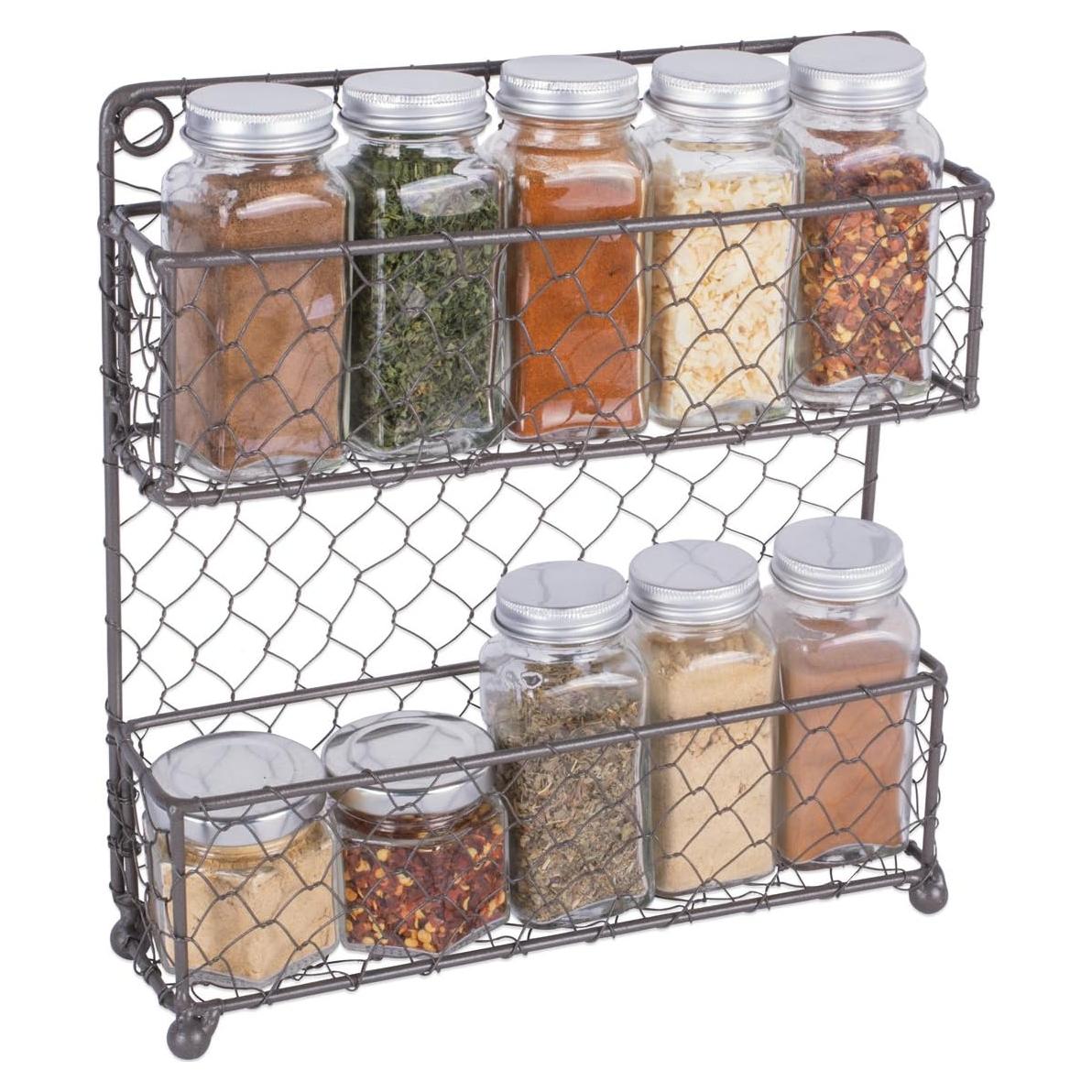 Estante de Especias DII Vintage de Metal 2 Niveles 0.45kg