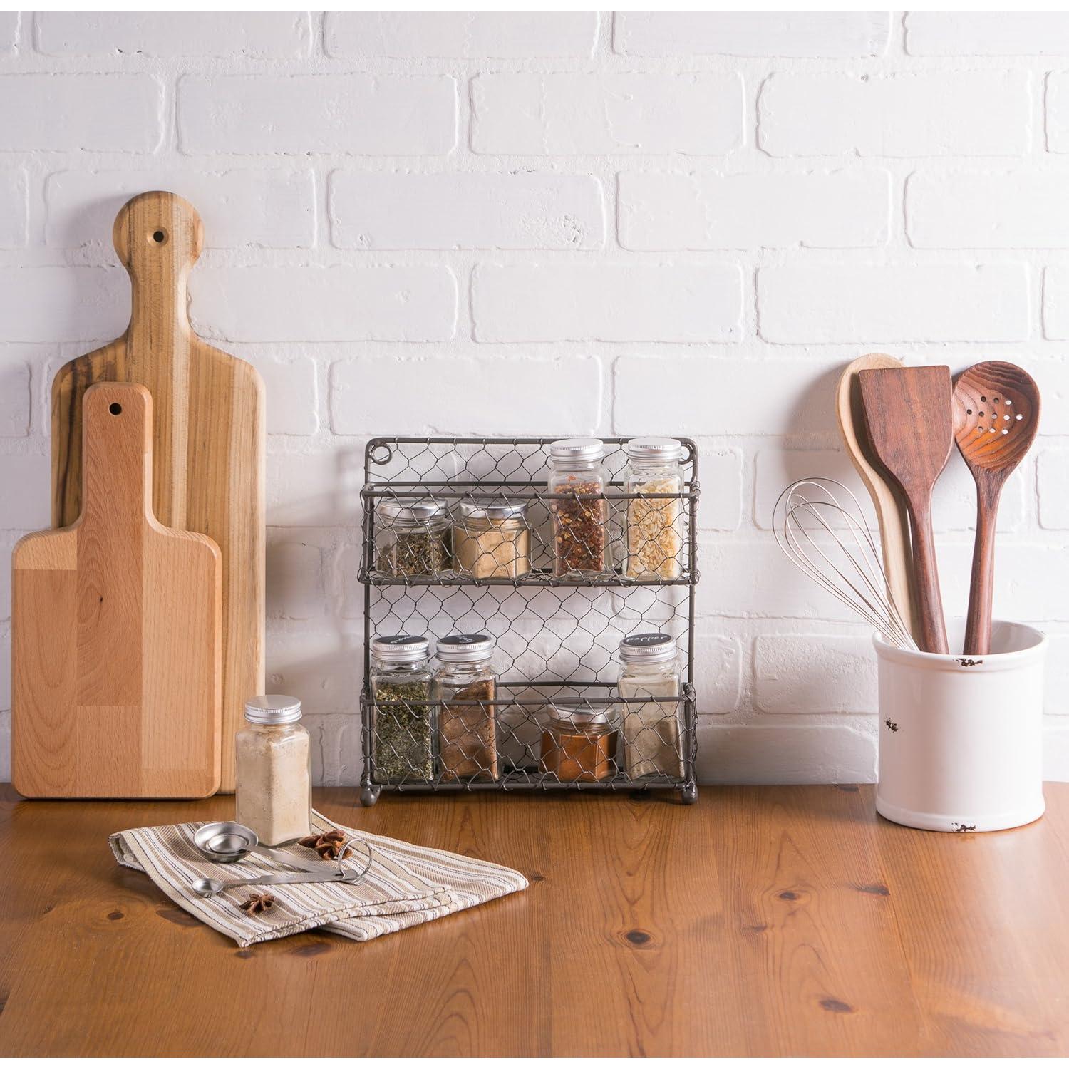 Estante de Especias DII Vintage de Metal 2 Niveles 0.45kg