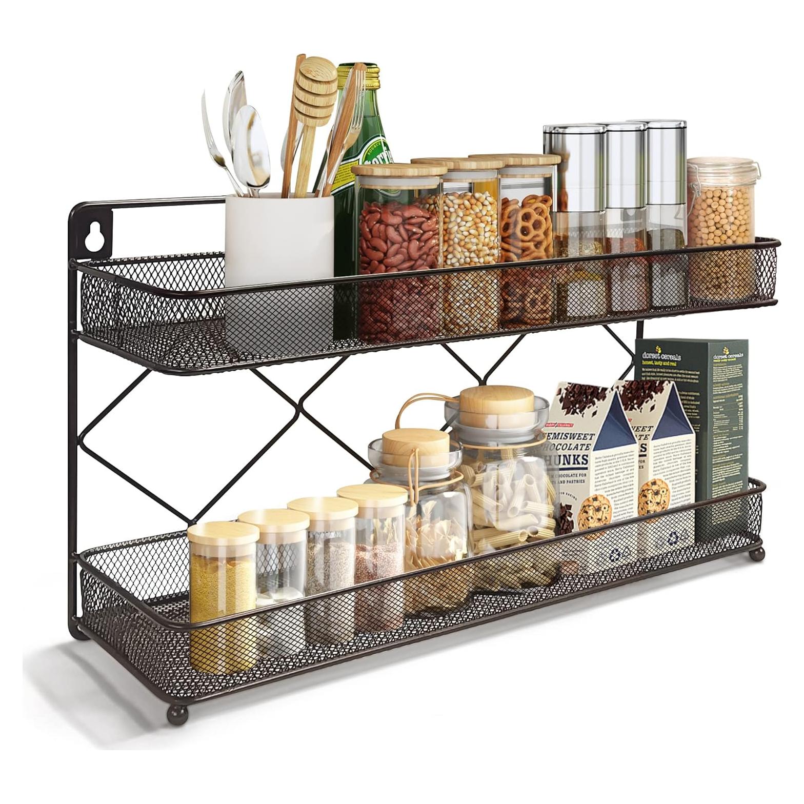 Organizador de Especias Megier de 2 Niveles en Bronce