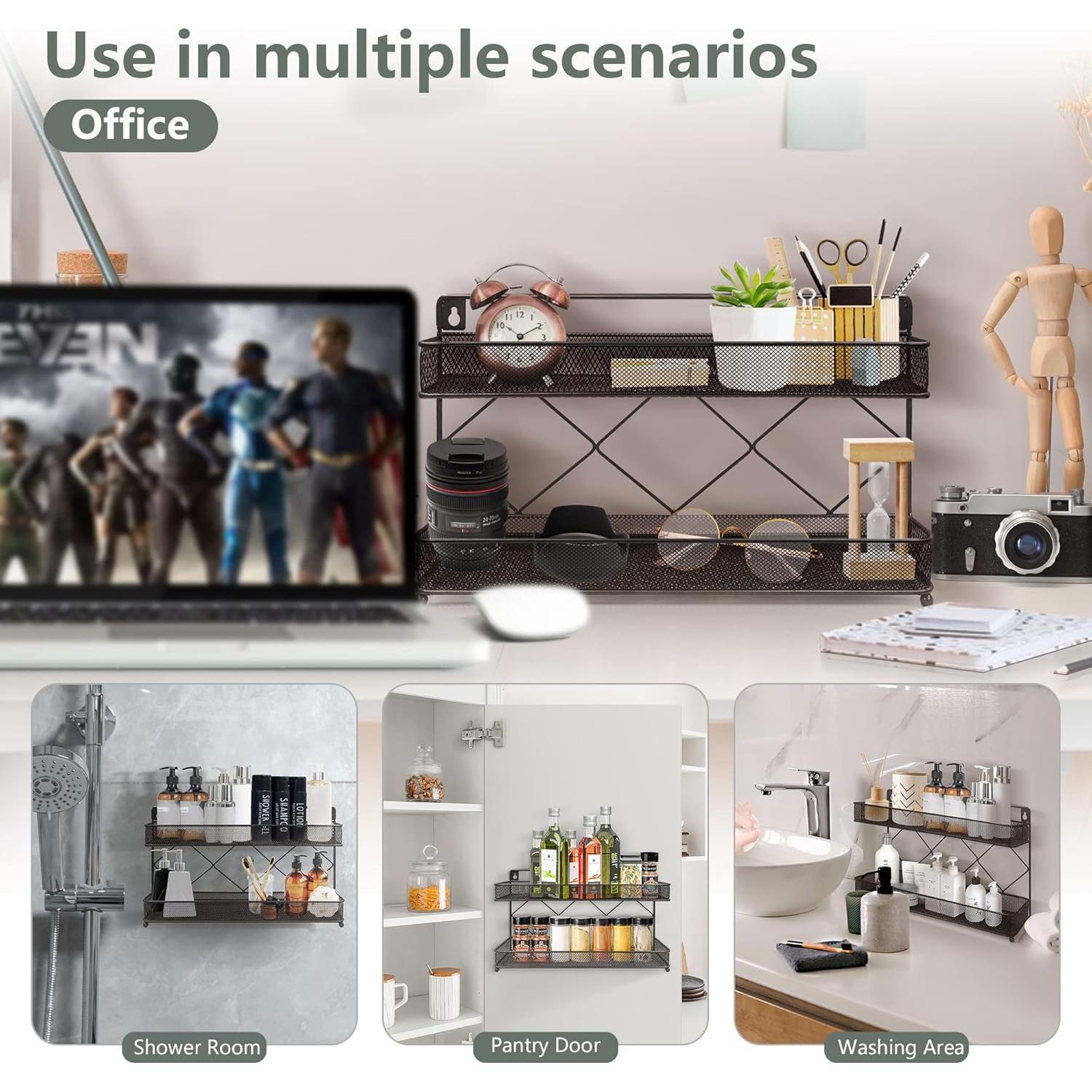 Organizador de Especias Megier de 2 Niveles en Bronce