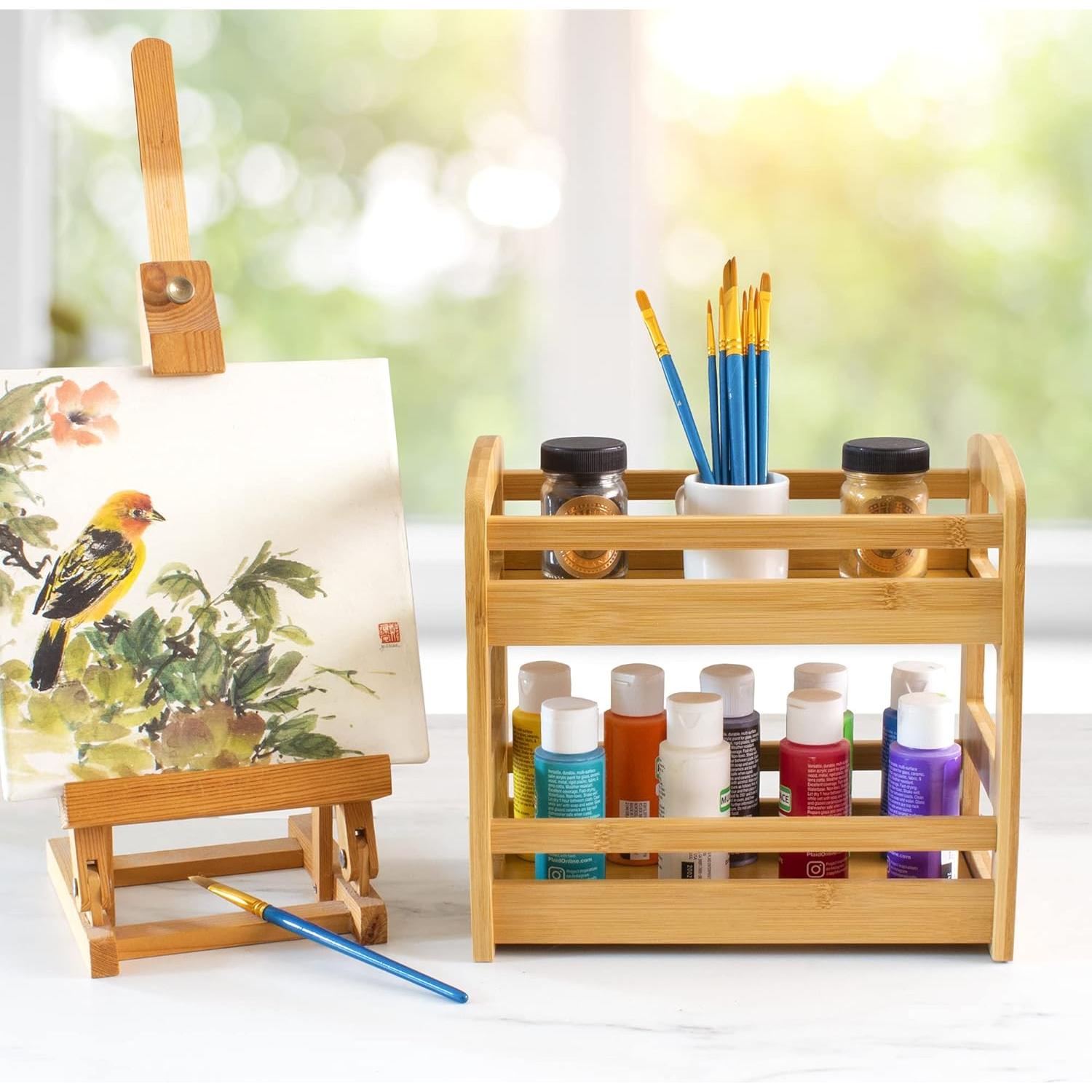 Caddy de Especias de Bambú Totally Bamboo 2 Estantes 25,4 cm