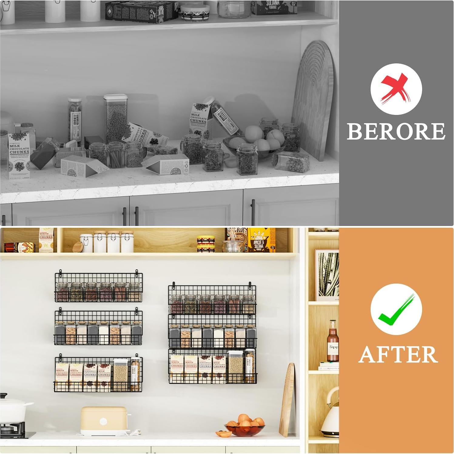 Estante de Especias X-cosrack 4 Niveles Montado en Pared