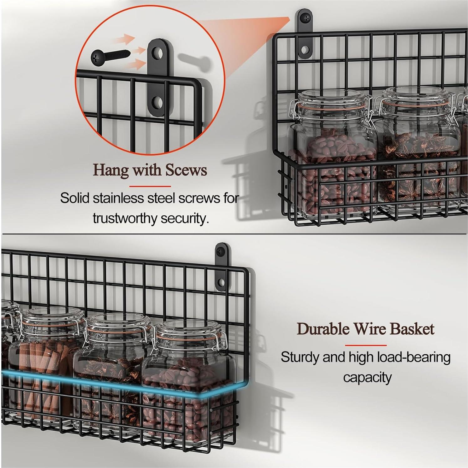 Estante de Especias X-cosrack 4 Niveles Montado en Pared