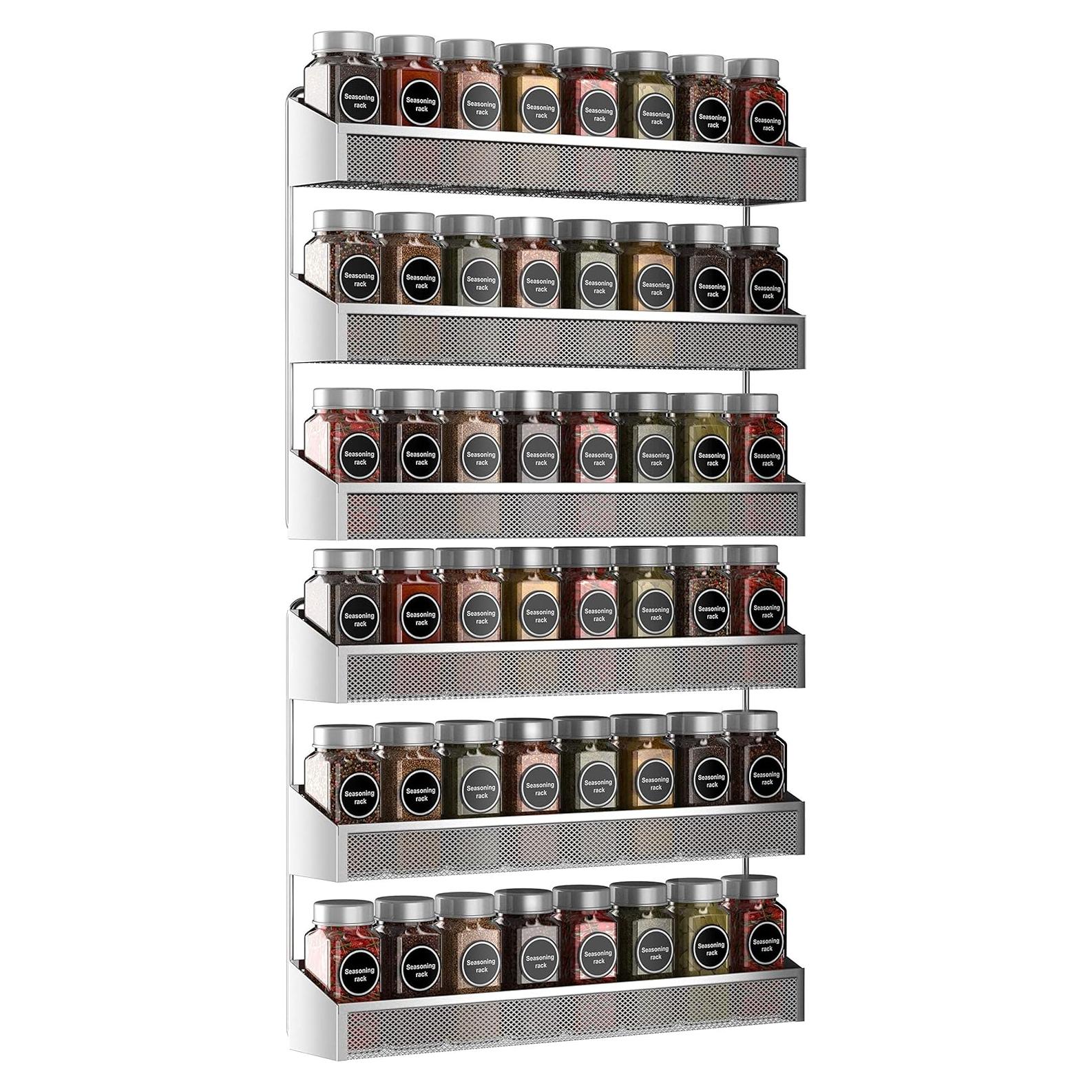 Estante Colgante de Especias AULEDIO 3 Niveles Cromo