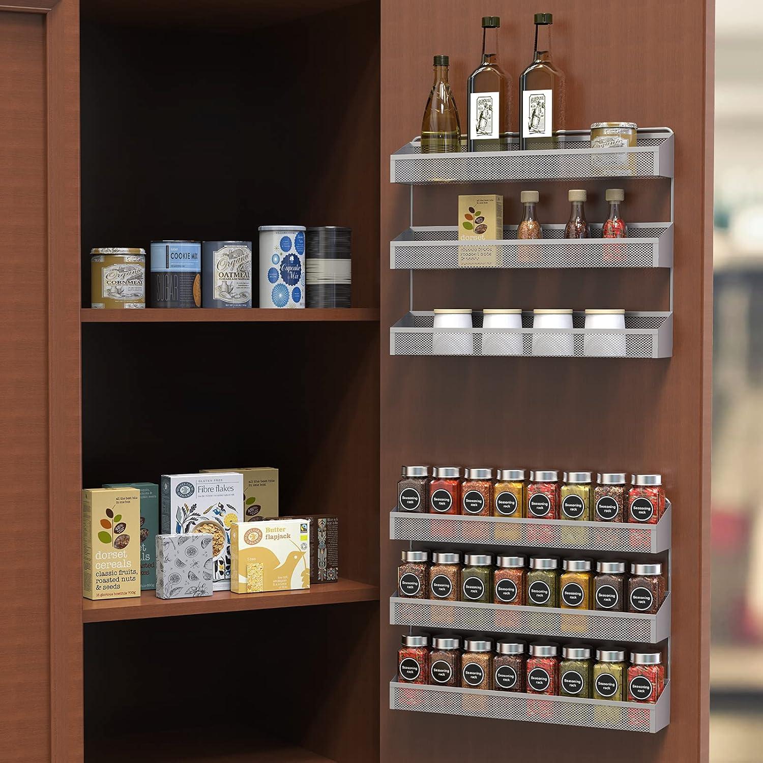 Estante Colgante de Especias AULEDIO 3 Niveles Cromo