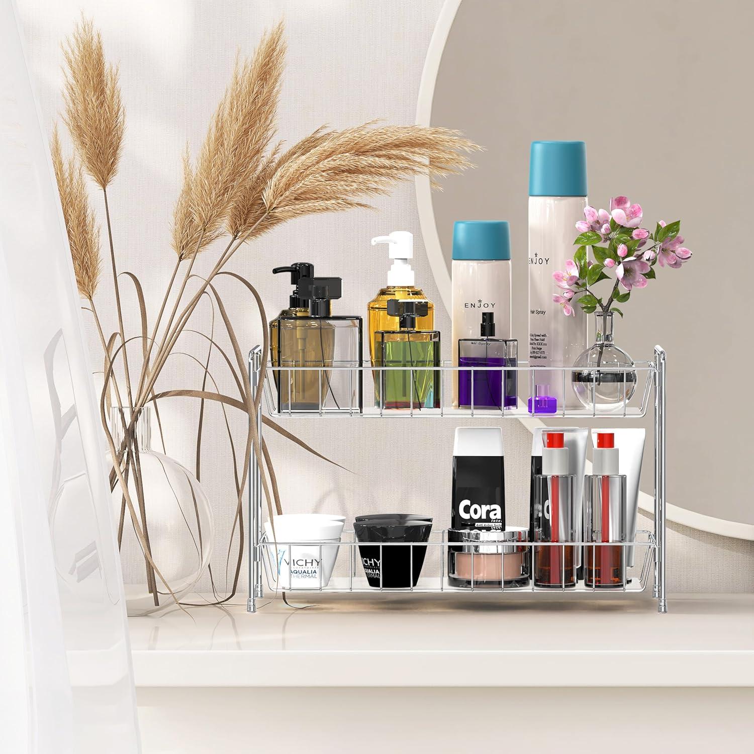 Organizador de Especias 2 Niveles Simple Houseware Cromo