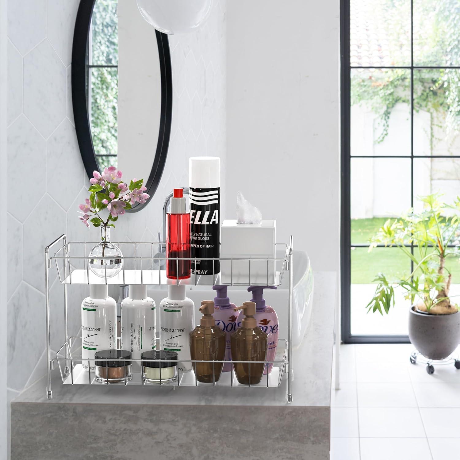 Organizador de Especias 2 Niveles Simple Houseware Cromo