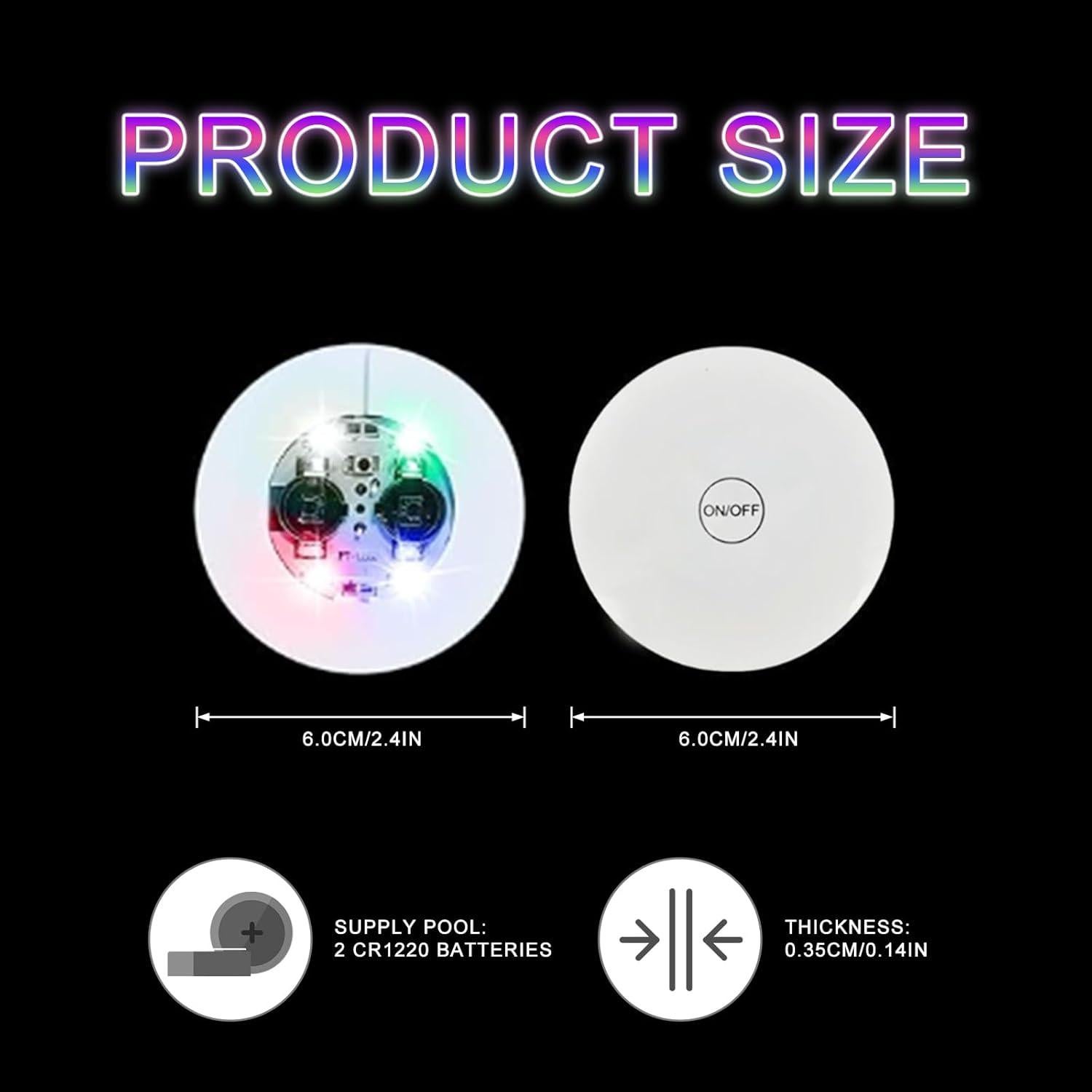 Posavasos LED AUSTUFF 25 Pcs Iluminados Multicolor