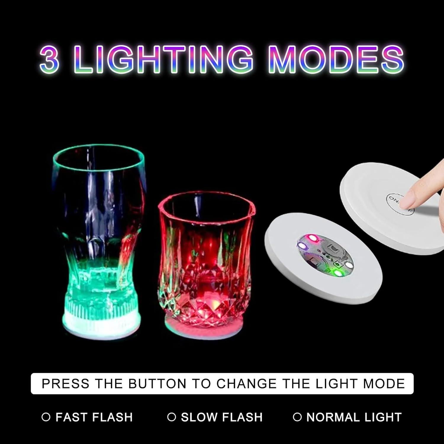 Posavasos LED AUSTUFF 25 Pcs Iluminados Multicolor