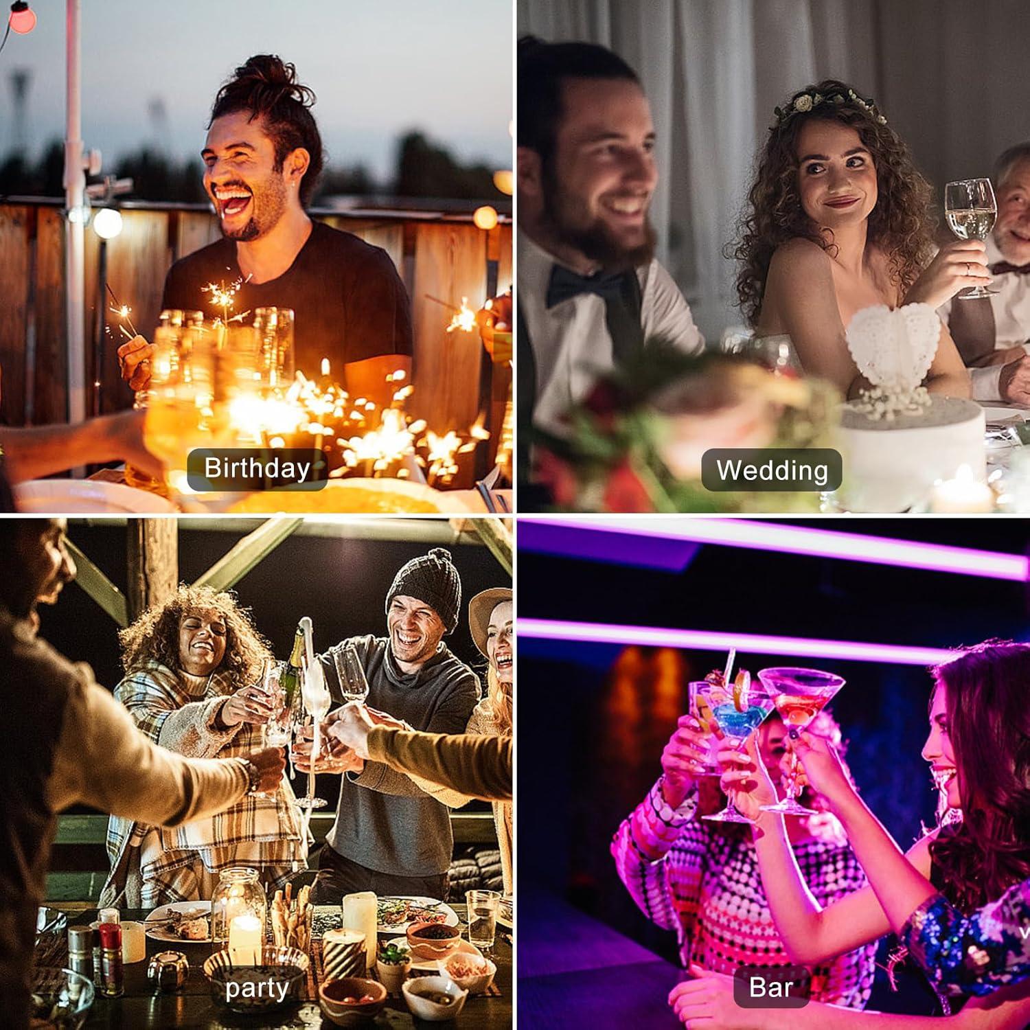 Posavasos LED AUSTUFF 25 Pcs Iluminados Multicolor