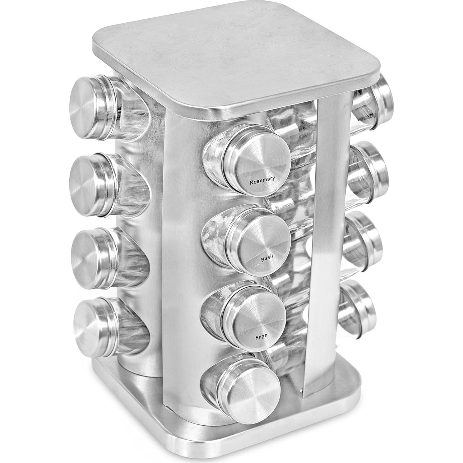 Soporte Giratorio para Especias Mejor de Internet 16 Tarros
