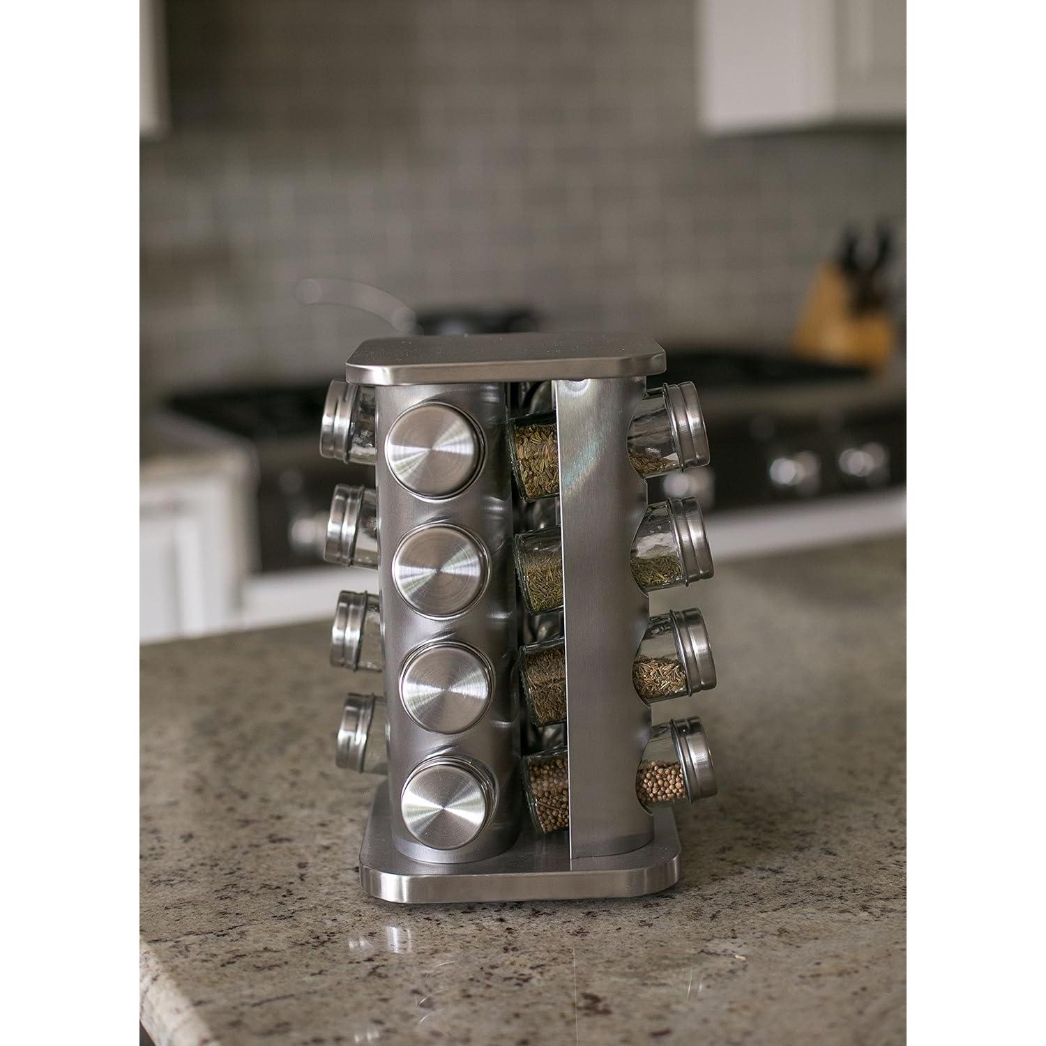 Soporte Giratorio para Especias Mejor de Internet 16 Tarros
