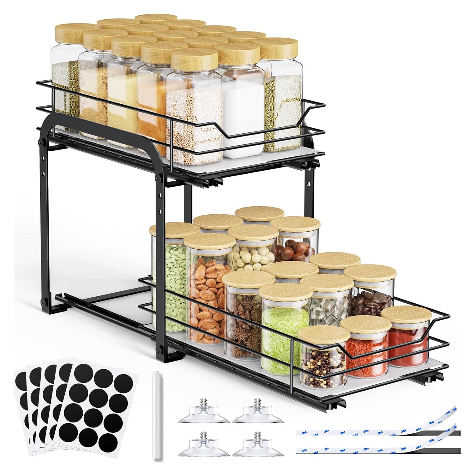 Organizador de Especias AHOMSEL 2 Niveles Metal 17,78 cm