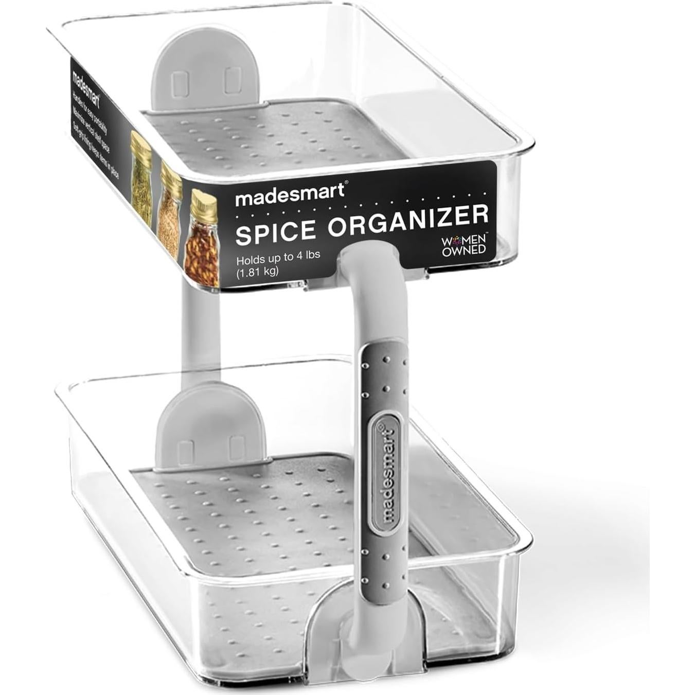 Organizador de Especias Madesmart 2 Niveles Gris 181g