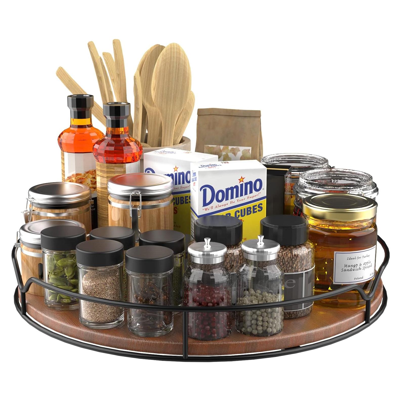 Organizador Giratorio Lazy Susan AXTEE 30,48 cm Marrón