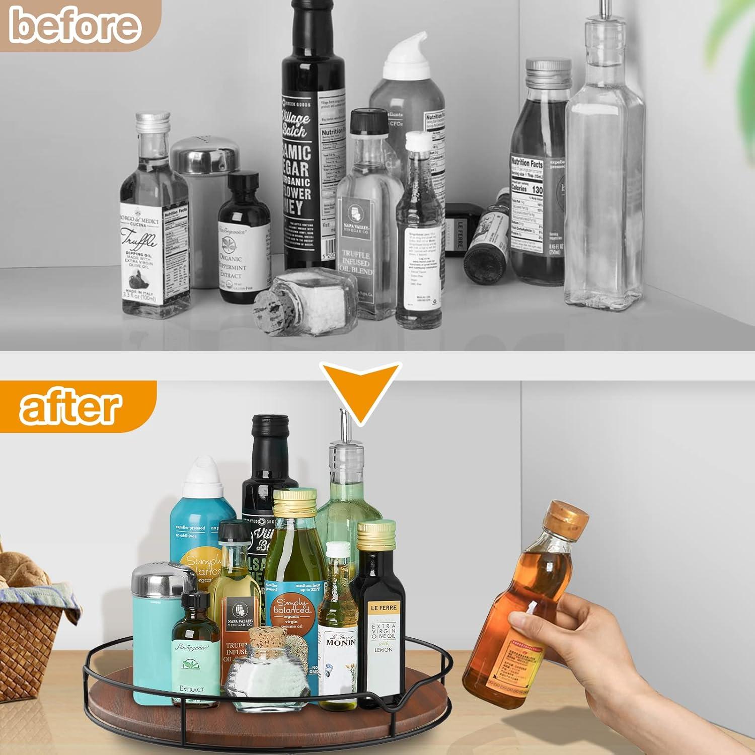 Organizador Giratorio Lazy Susan AXTEE 30,48 cm Marrón