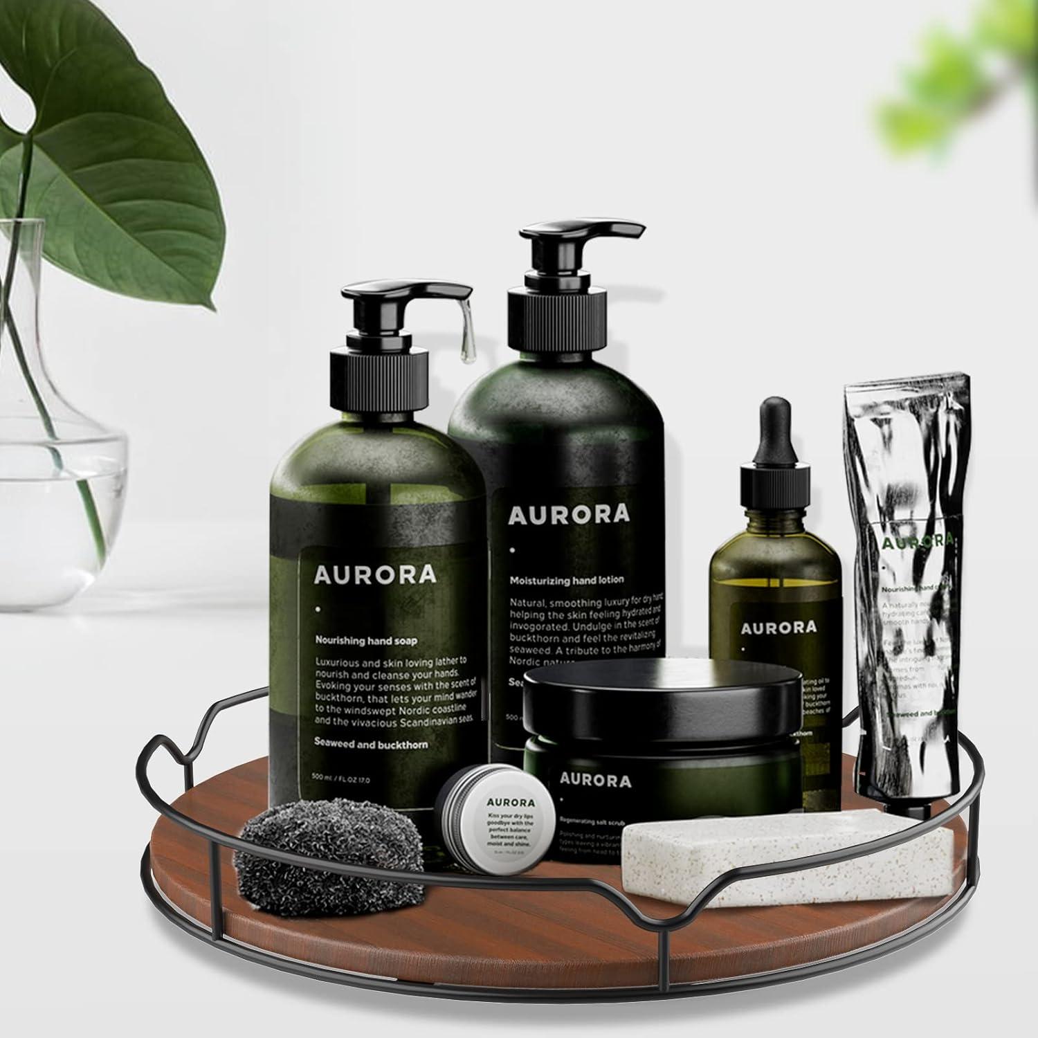 Organizador Giratorio Lazy Susan AXTEE 30,48 cm Marrón