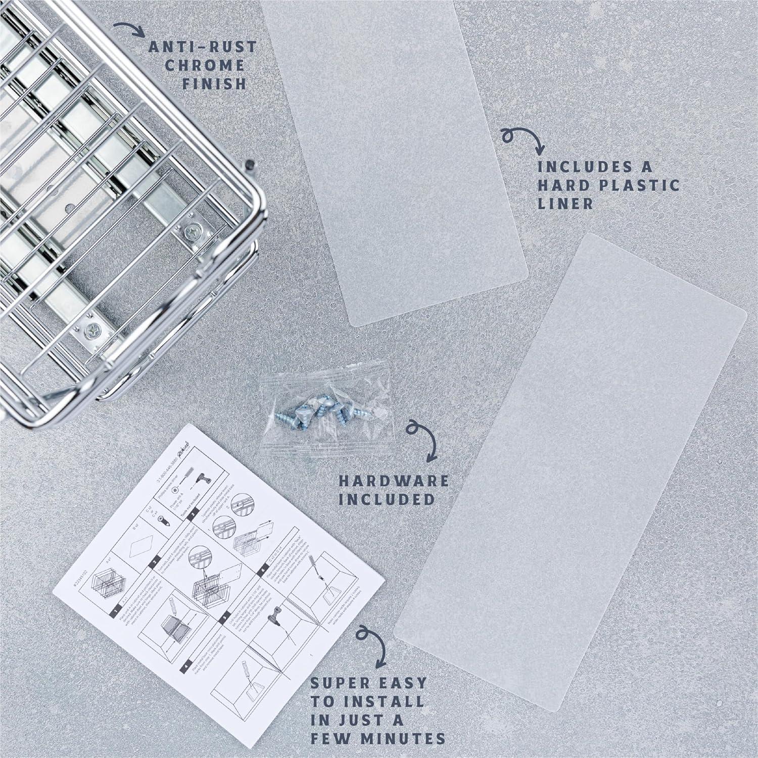 Estante Extraíble para Especias HOLDN STORAGE Cromo 11,43 cm