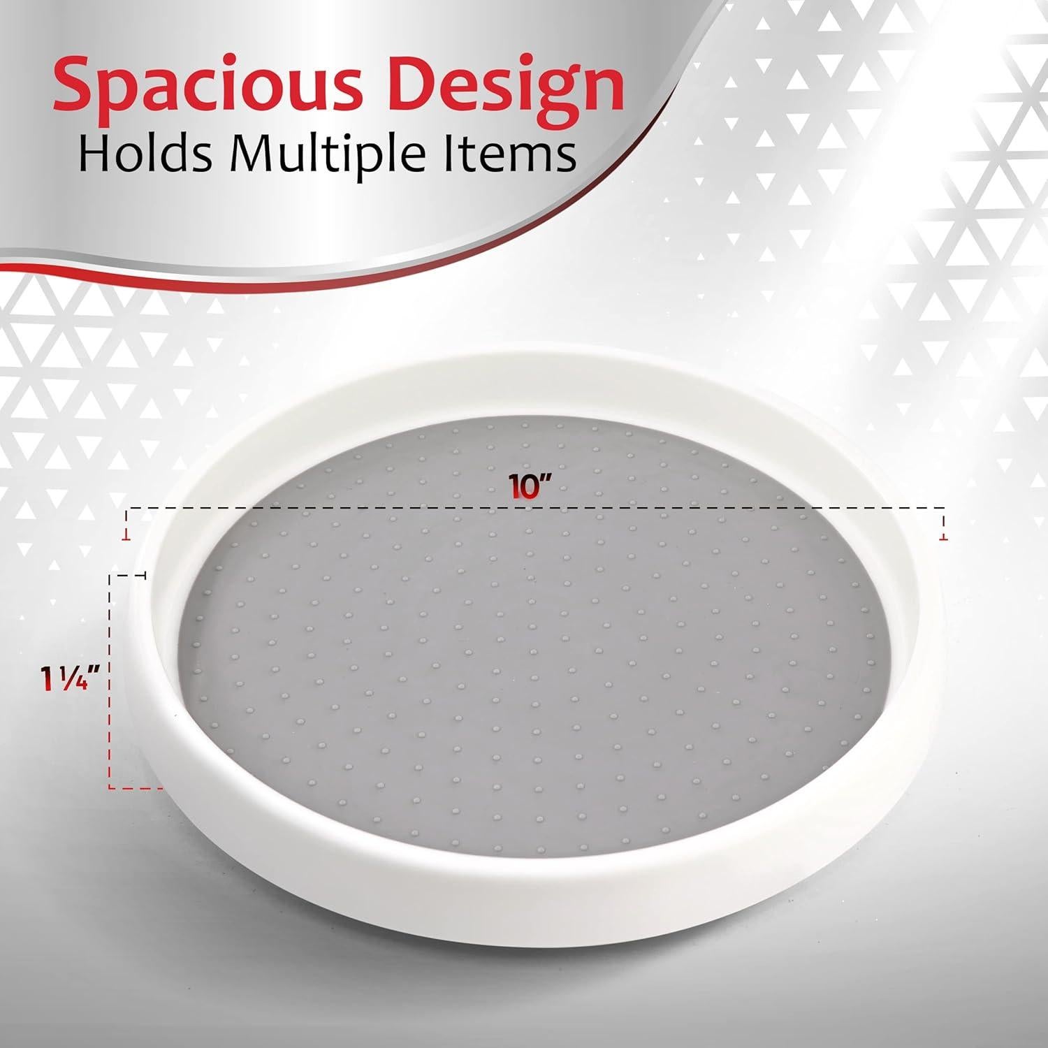 Gira Lazy Susan Antideslizante RamPro 25,4 cm Blanca