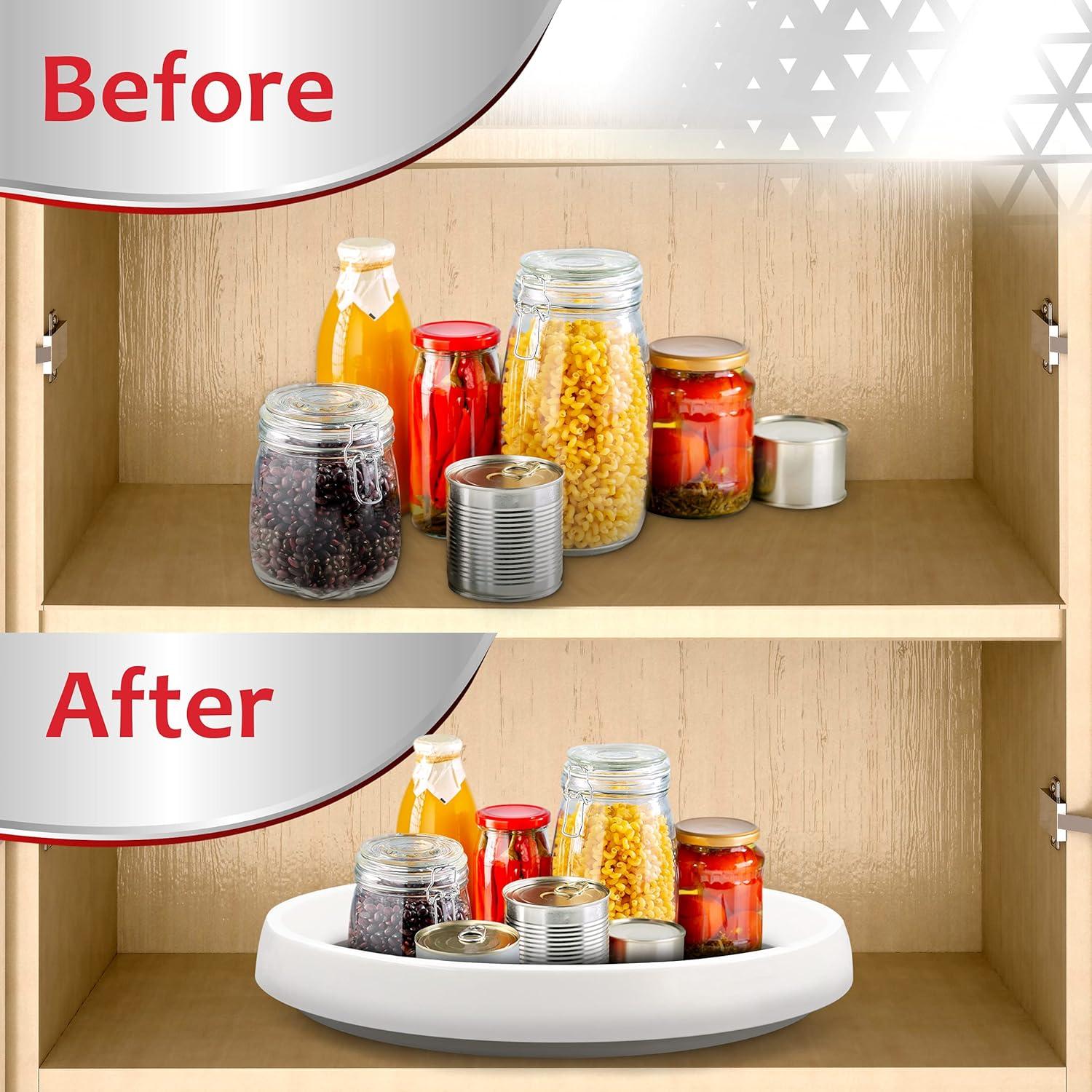 Gira Lazy Susan Antideslizante RamPro 25,4 cm Blanca