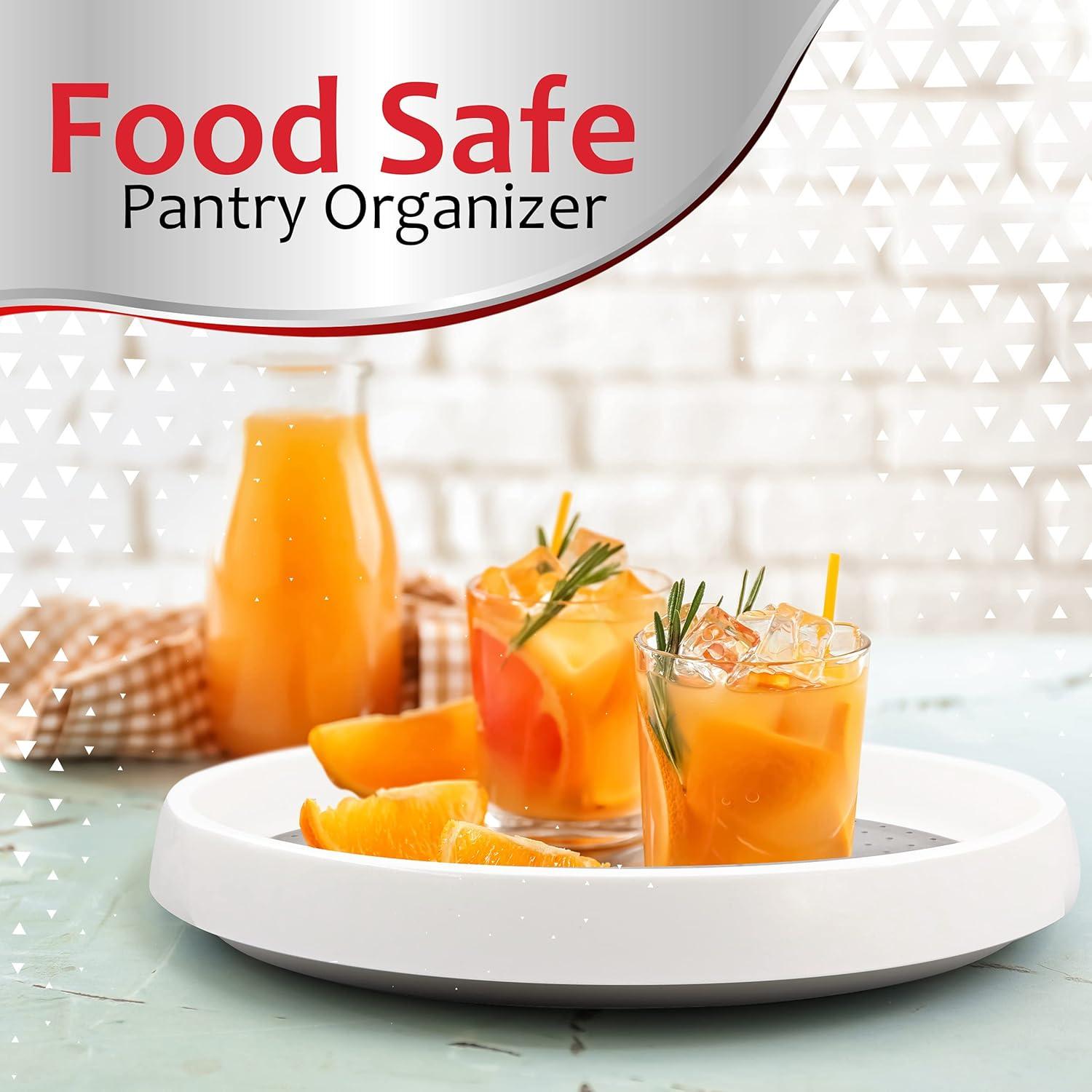 Gira Lazy Susan Antideslizante RamPro 25,4 cm Blanca