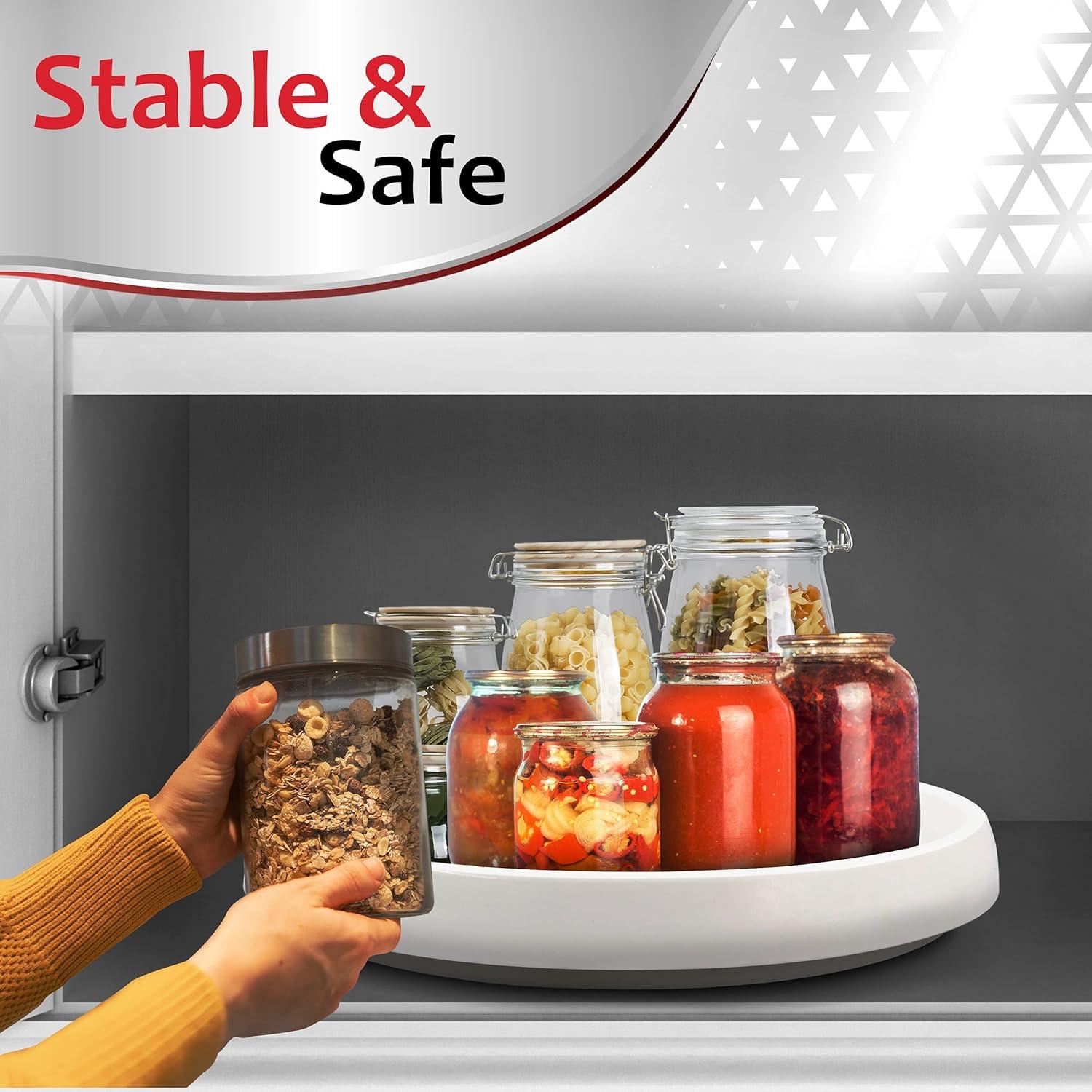 Gira Lazy Susan Antideslizante RamPro 25,4 cm Blanca