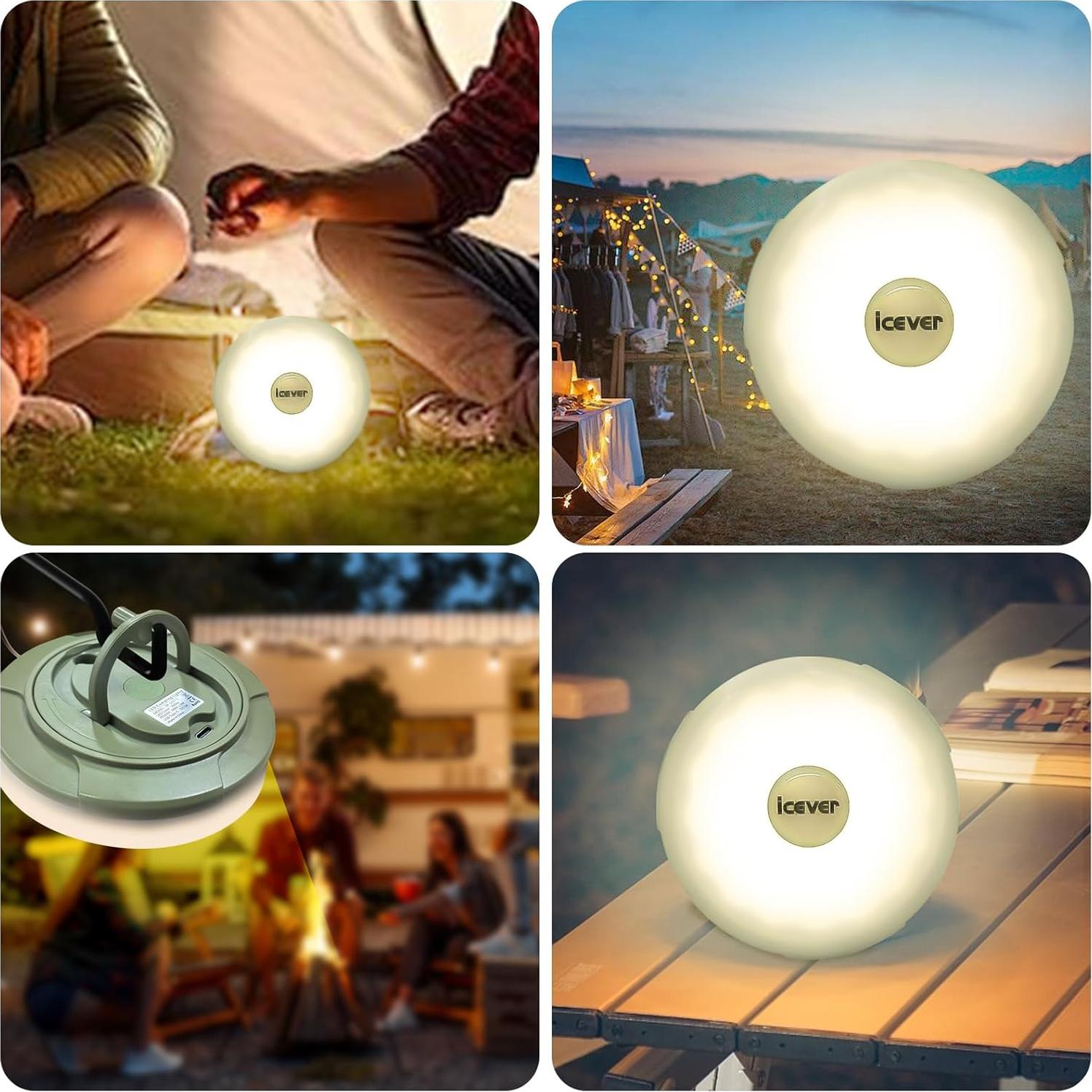 Luz de Camping LED Icever 10M Recargable Impermeable