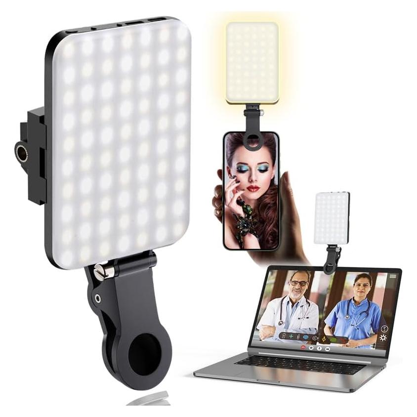 Luz de Selfie LED Portátil IMYSTICALINTEL 2200mAh 3 Modos