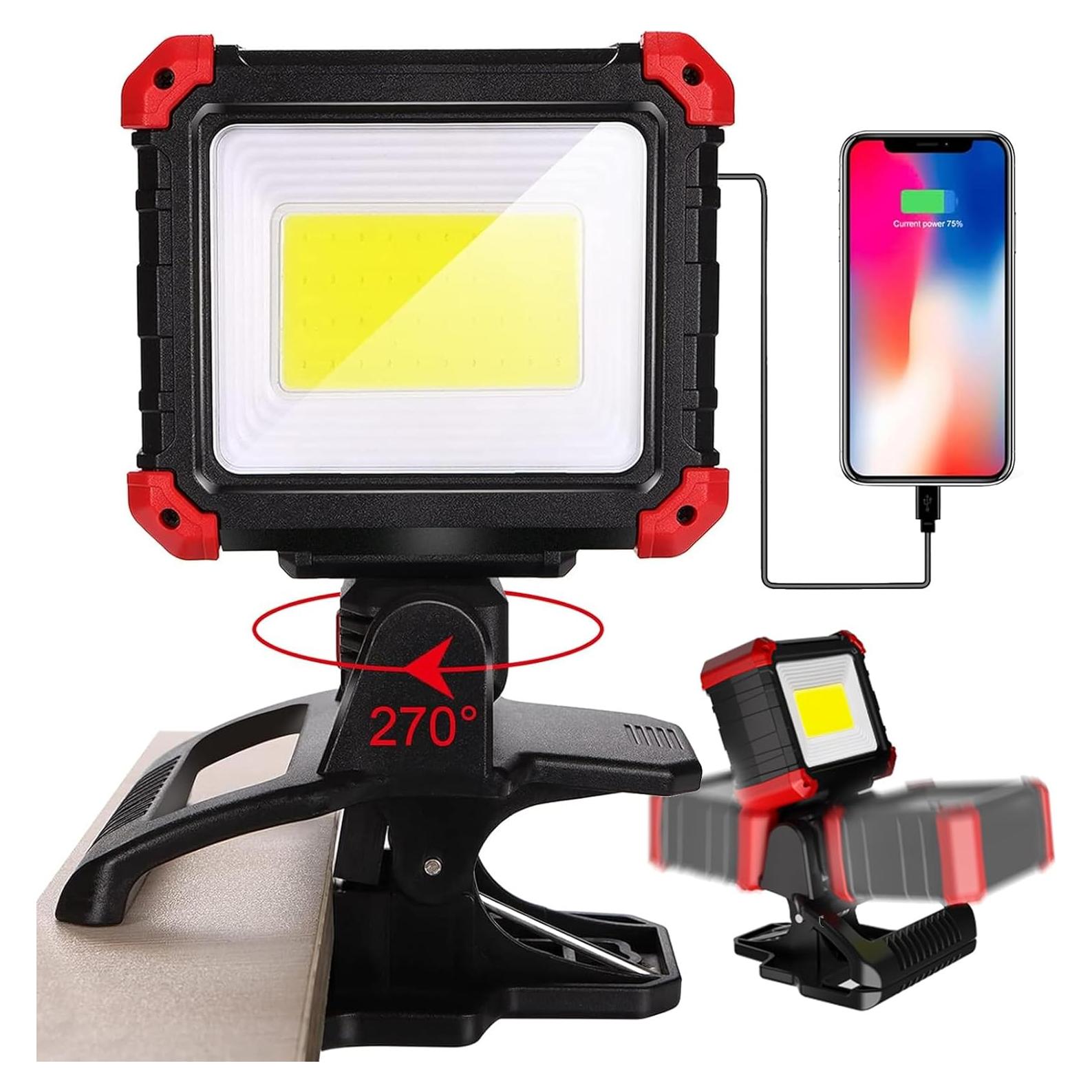 Luz de Trabajo LED Recargable Easymaxx 2100LM Magnética