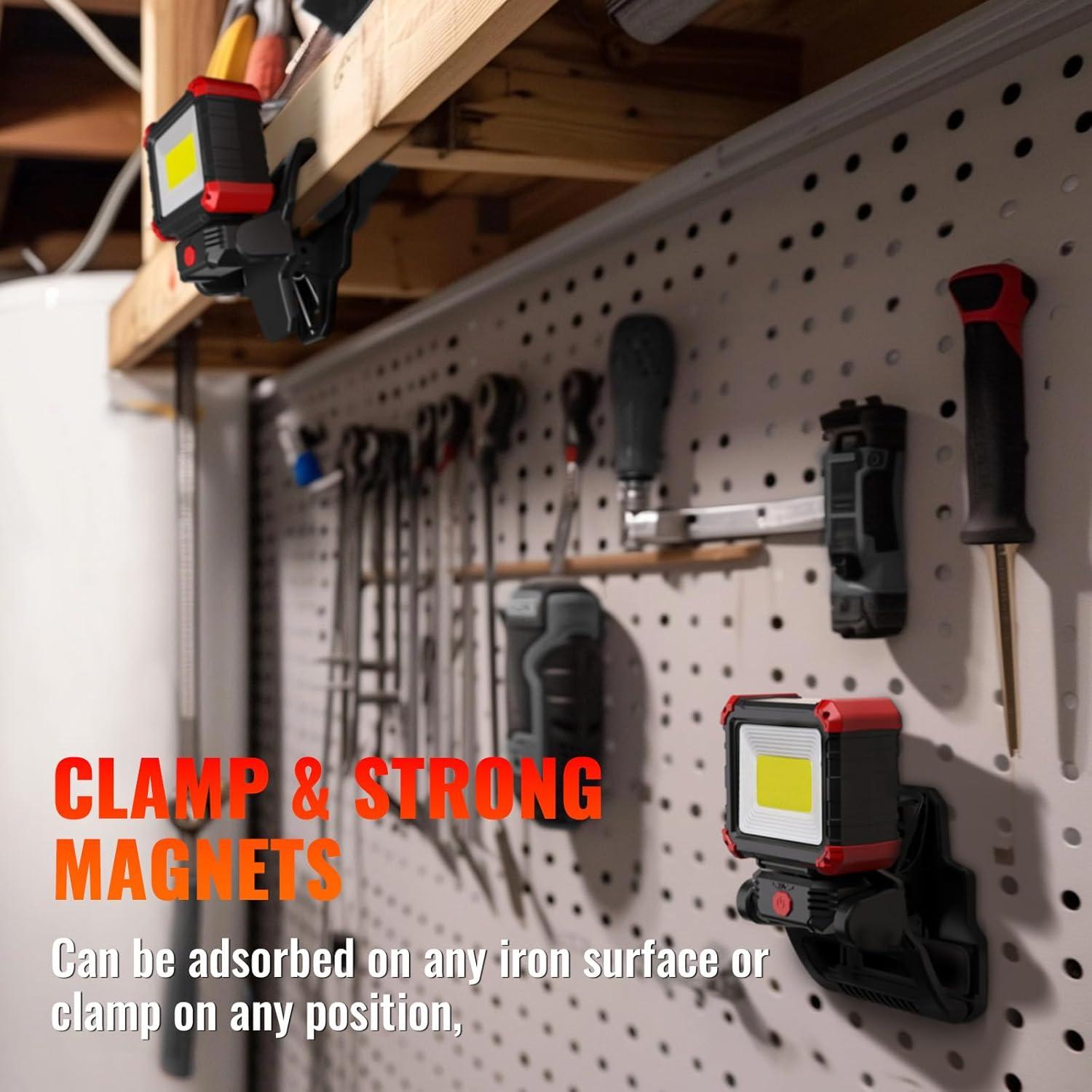 Luz de Trabajo LED Recargable Easymaxx 2100LM Magnética