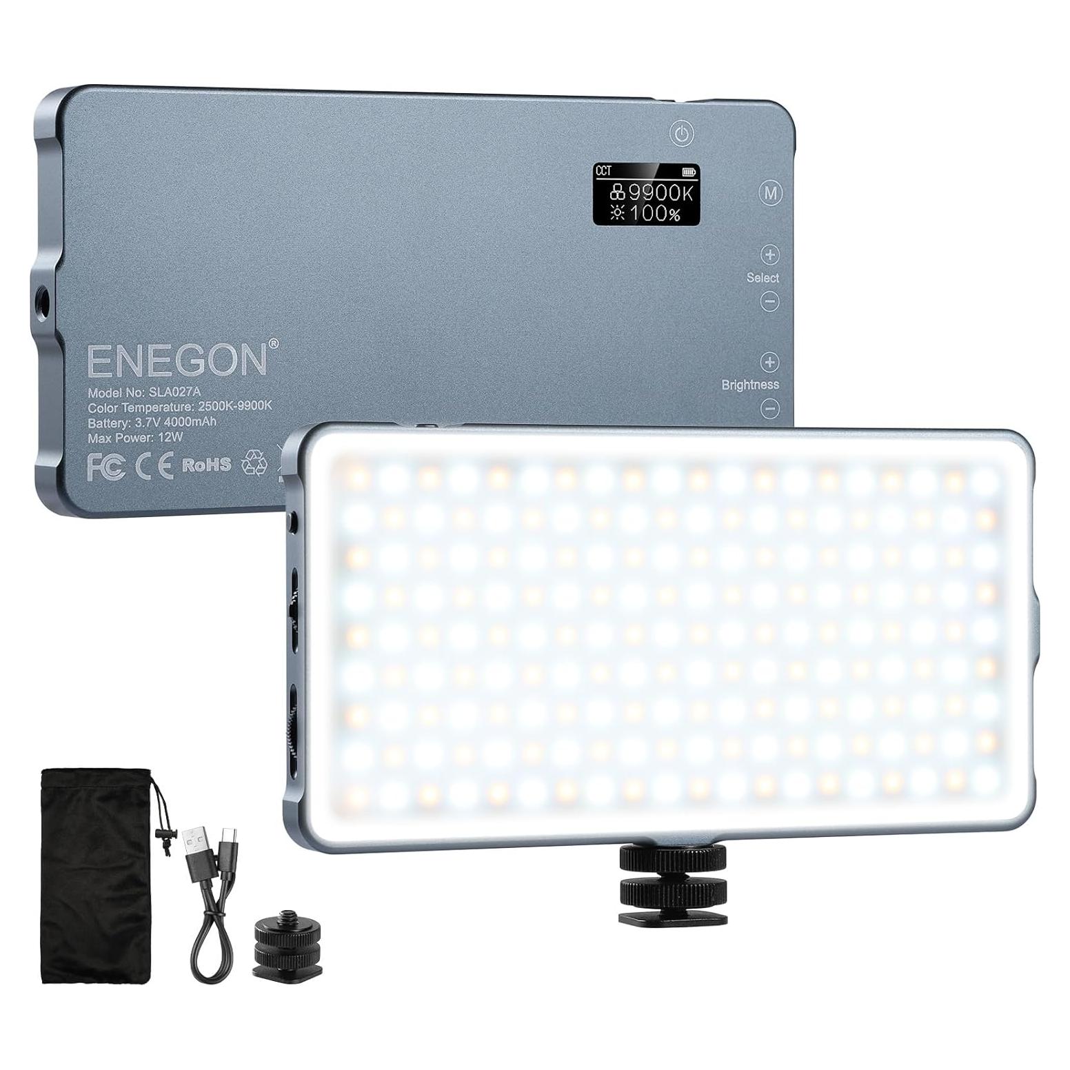 Luz de Video LED Recargable PEZAX 4000mAh Bicolor para DSLR