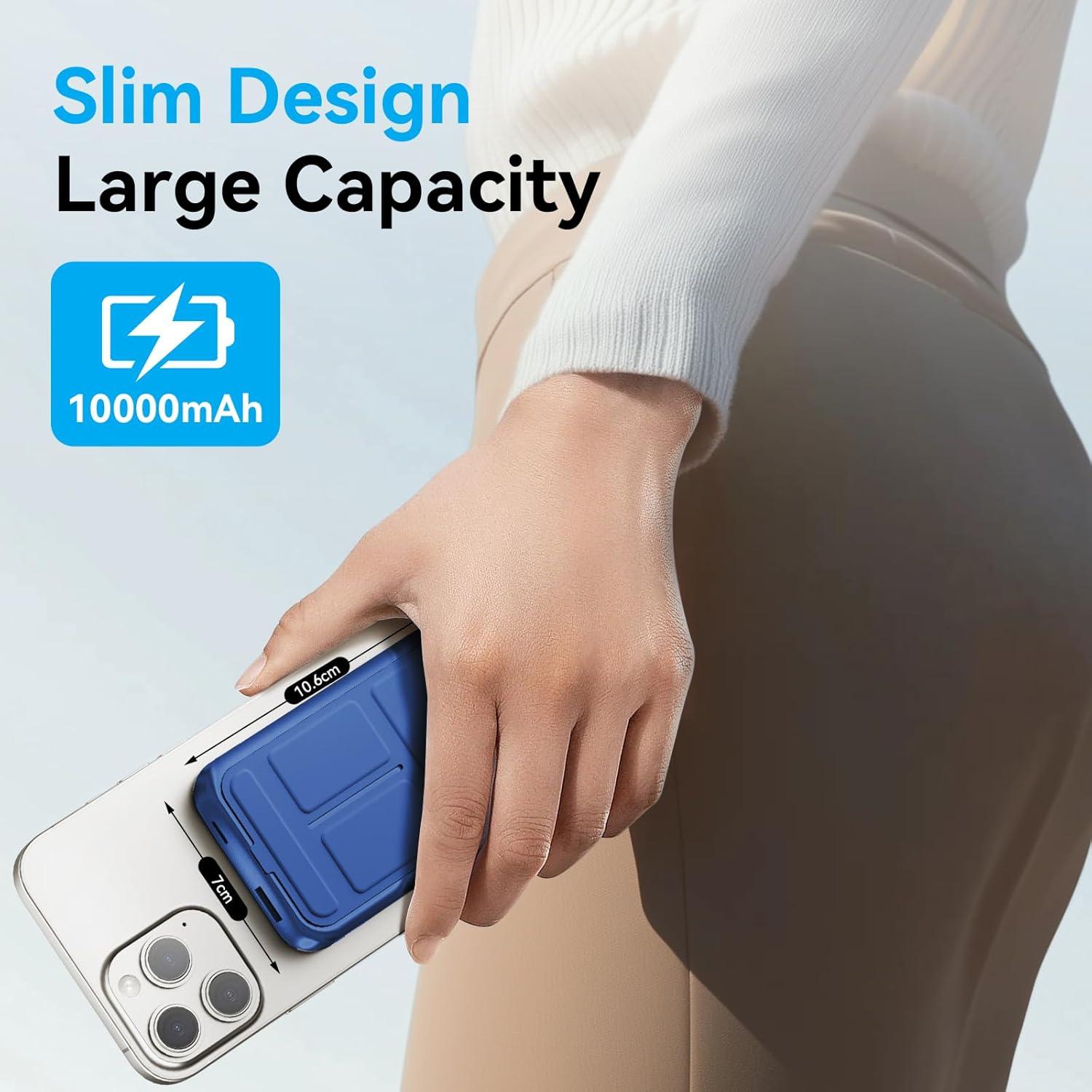 Banco de Poder Magnético 10000mAh Anshi Shengying Carga Rápida