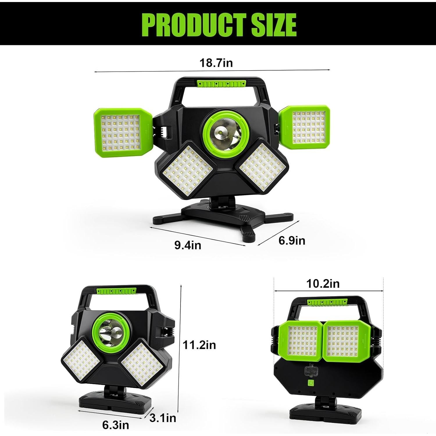 Luz de Trabajo Recargable SYLSTAR 55W 5000LM Magnética
