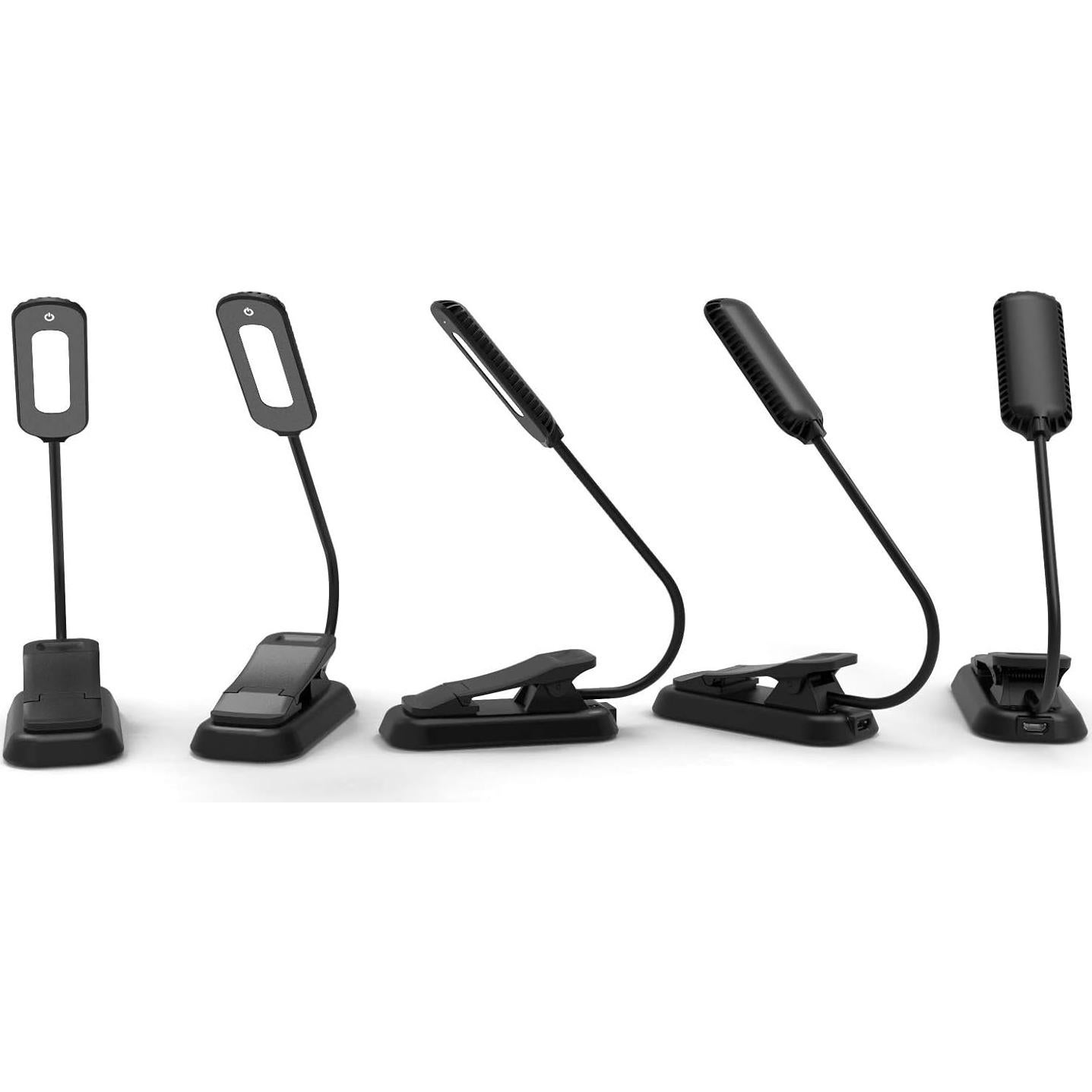 Luz de Libro Recargable USB PERFECTDAY 12 LED 3 Brillos