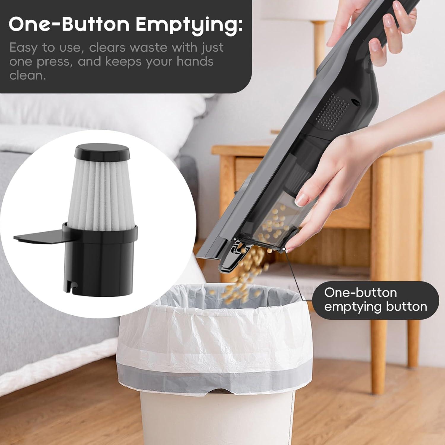 Aspiradora de Mano Inalámbrica AYONTIN HC-06 con Filtro HEPA