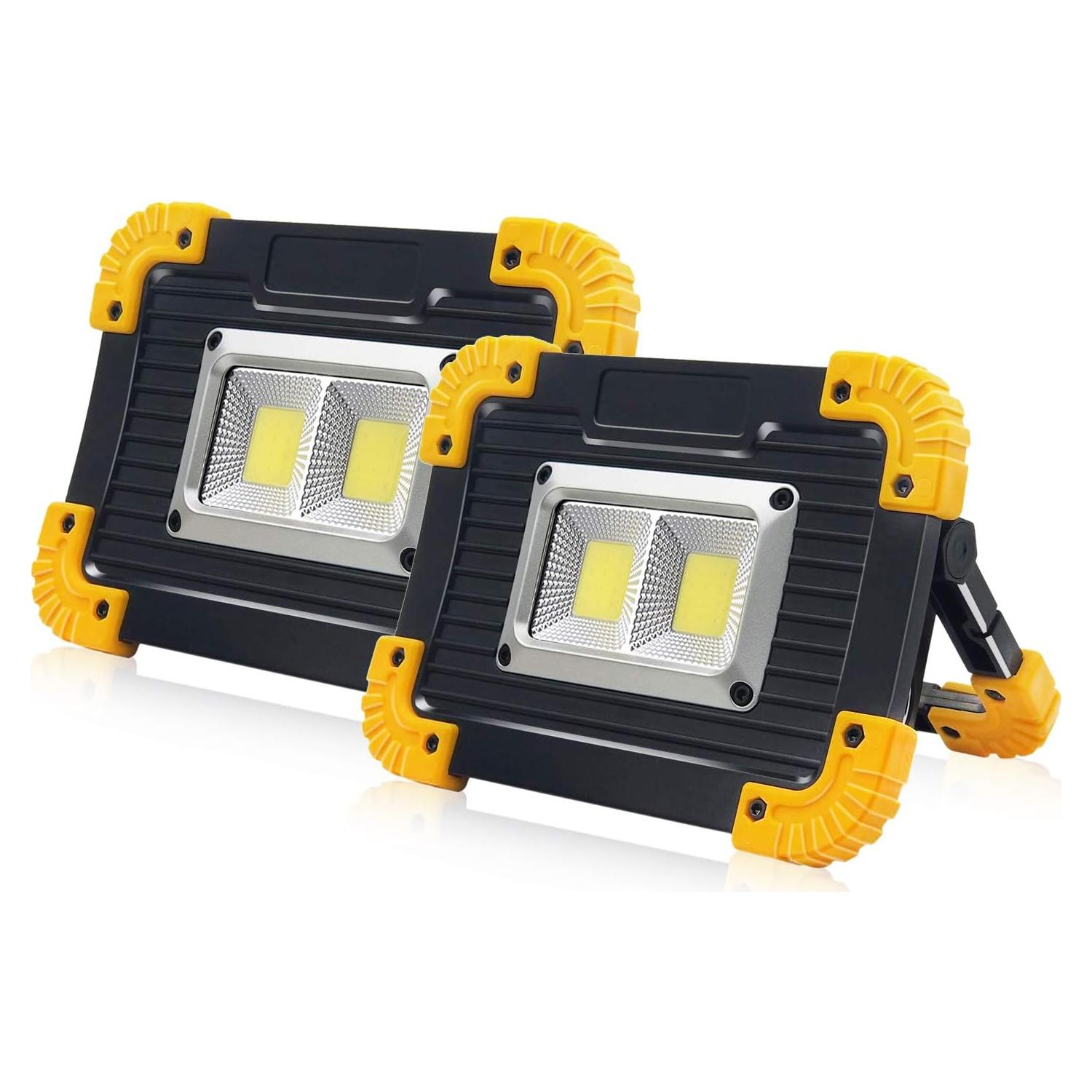 Luz de Trabajo LED FOSFIS 1500LM Recargable Impermeable 2Packs
