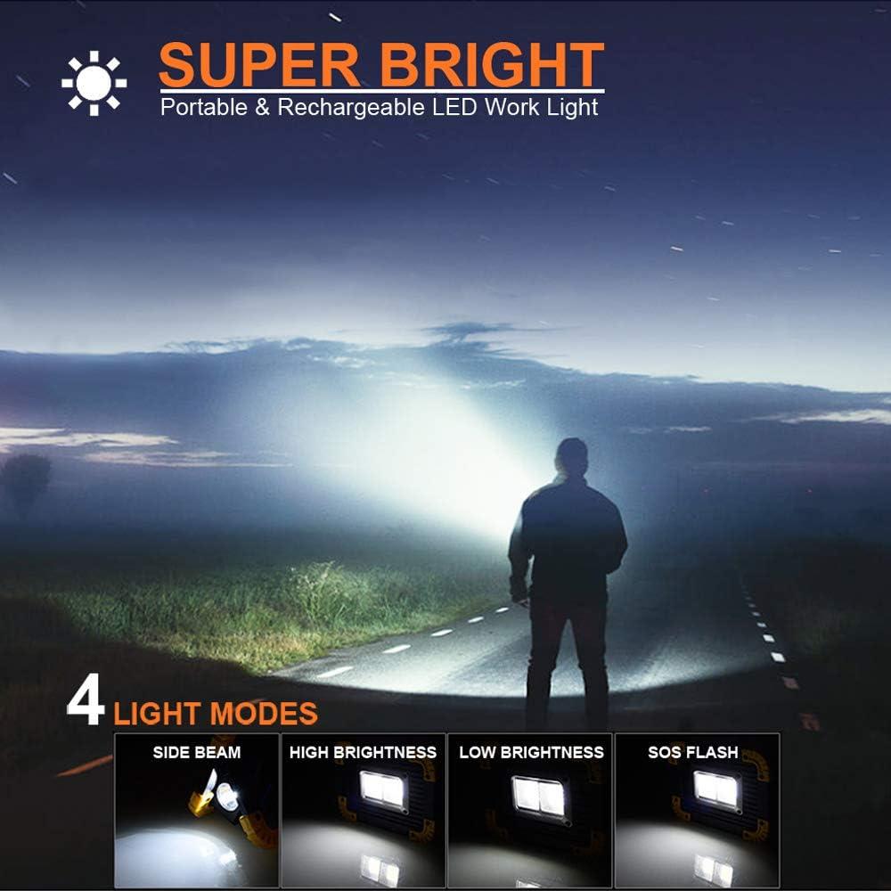 Luz de Trabajo LED FOSFIS 1500LM Recargable Impermeable 2Packs