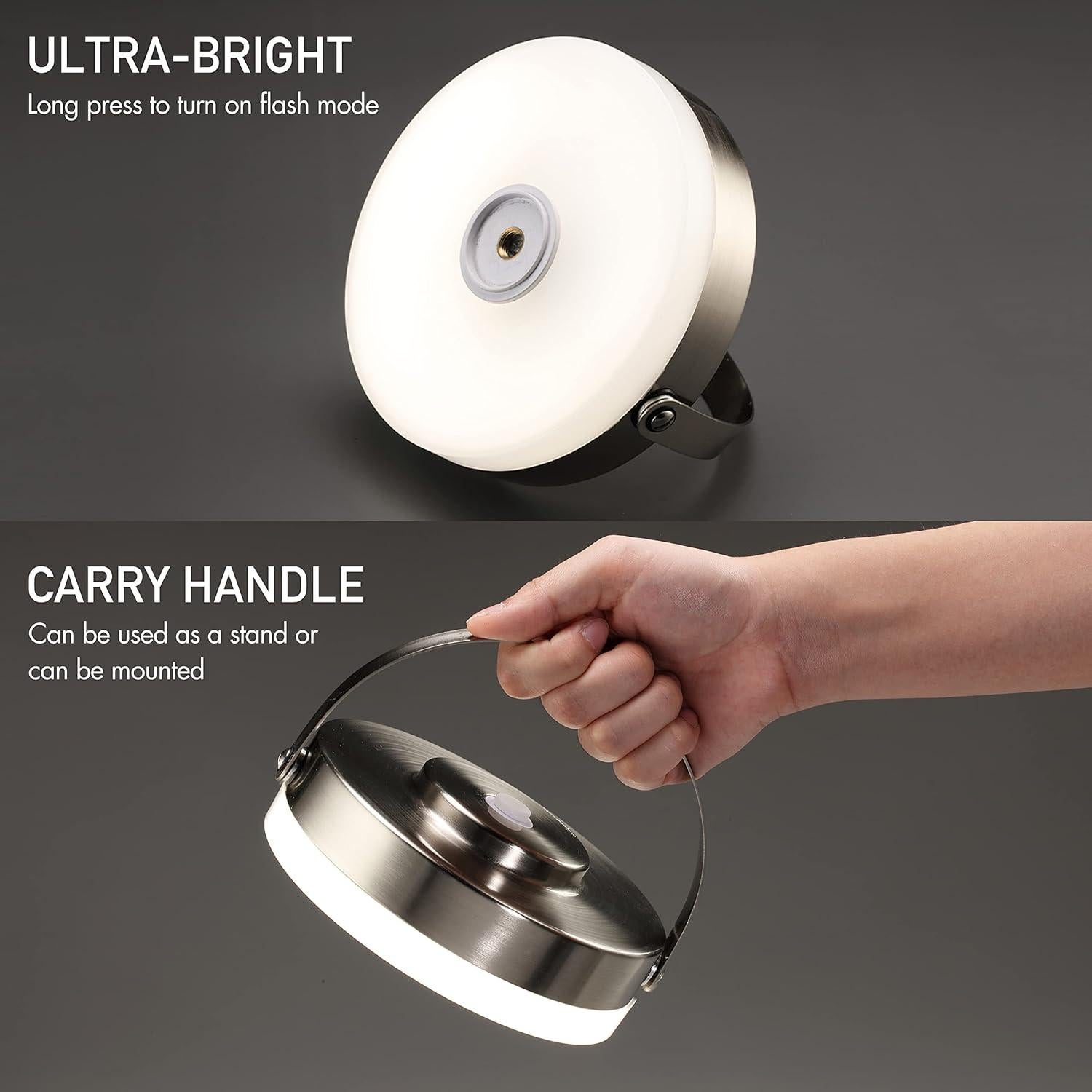 Lámpara LED Portátil O'Bright Thurlow, Batería Recargable, IP44