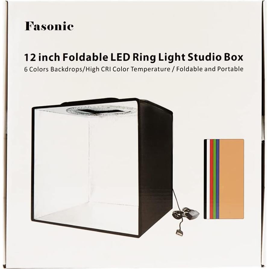 Estudio Fotográfico Portátil Fasonic 30x30 cm Bi-Color