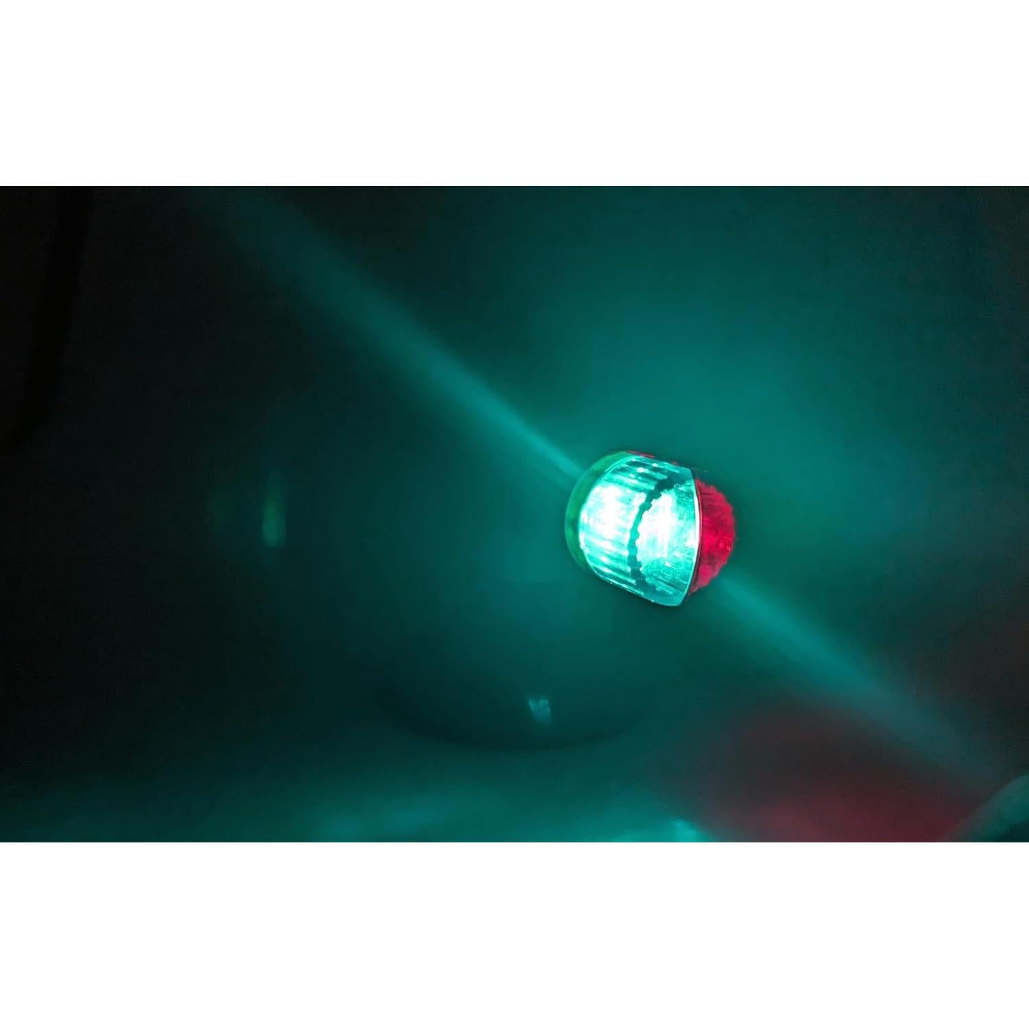 Luz de Proa LED Pactrade Marine Roja Verde Portátil 163g