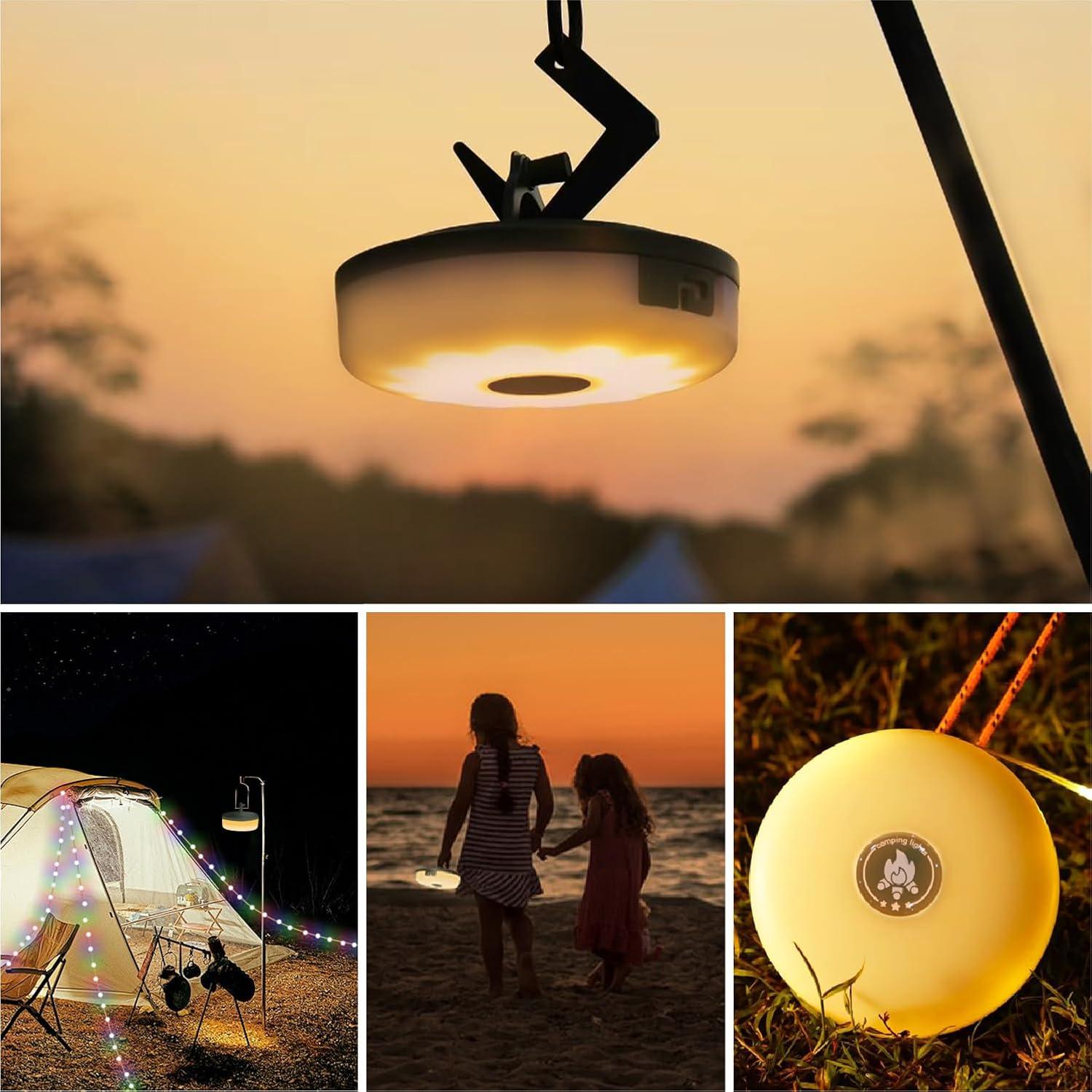 Luces de Camping Hiromeco 2 en 1, 10m, Impermeables, USB