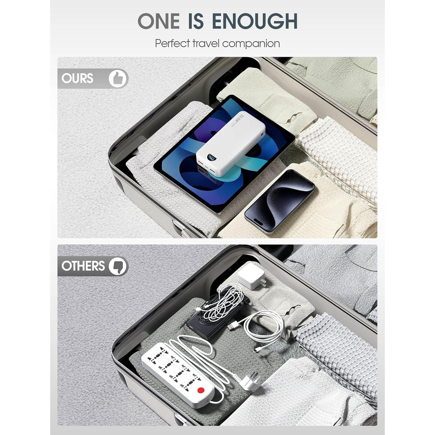 Cargador Portátil 20000mAh CITICR con Enchufe y Carga Rápida