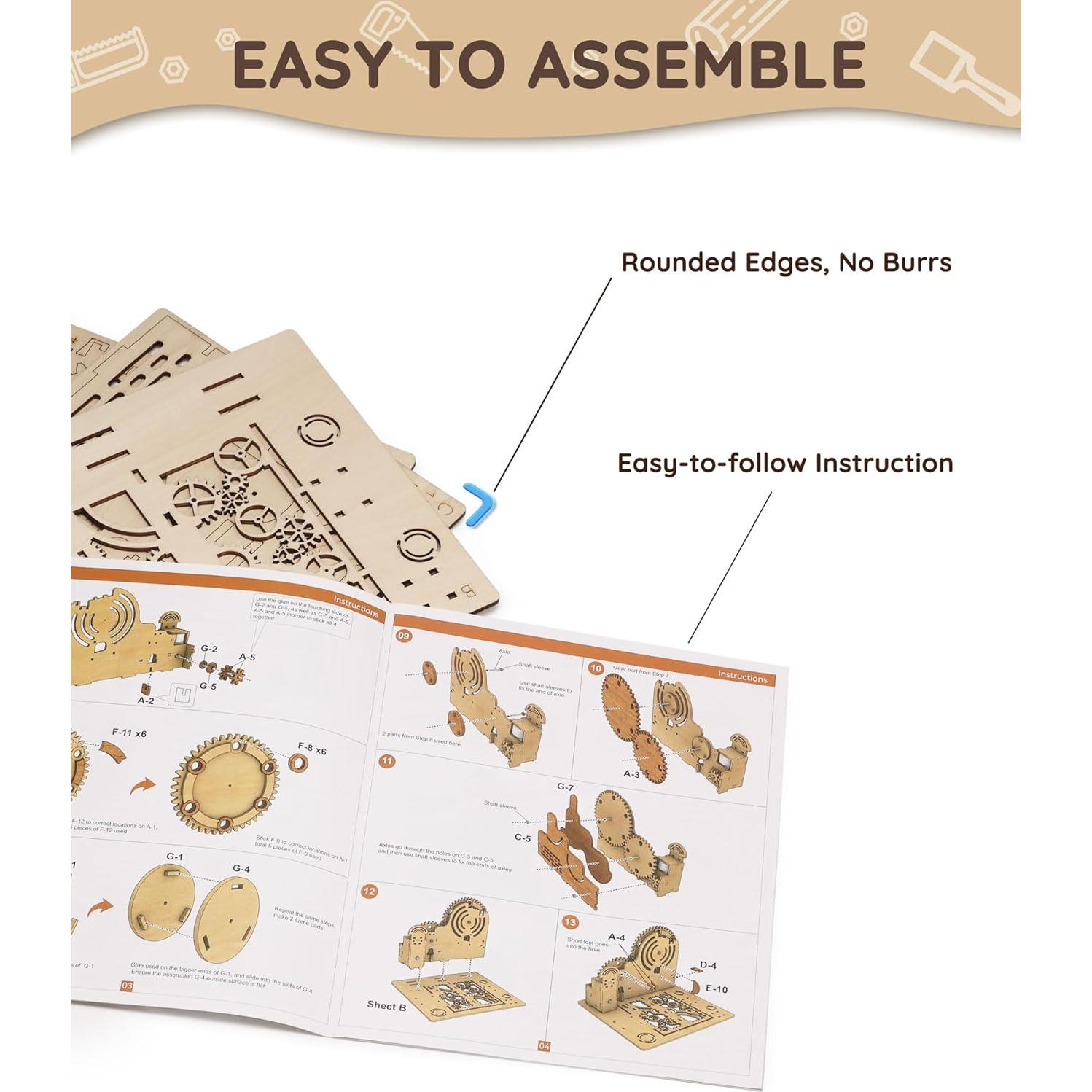 Rompecabezas 3D de Madera SainSmart Jr. Carrera de Canicas